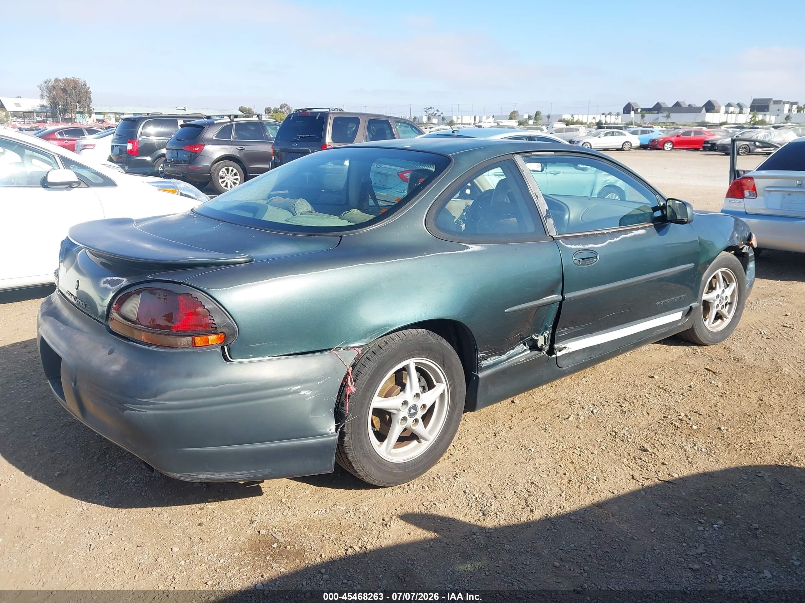 2000 Pontiac Grand Prix Gt Green vin: 1G2WP12K7YF345033
