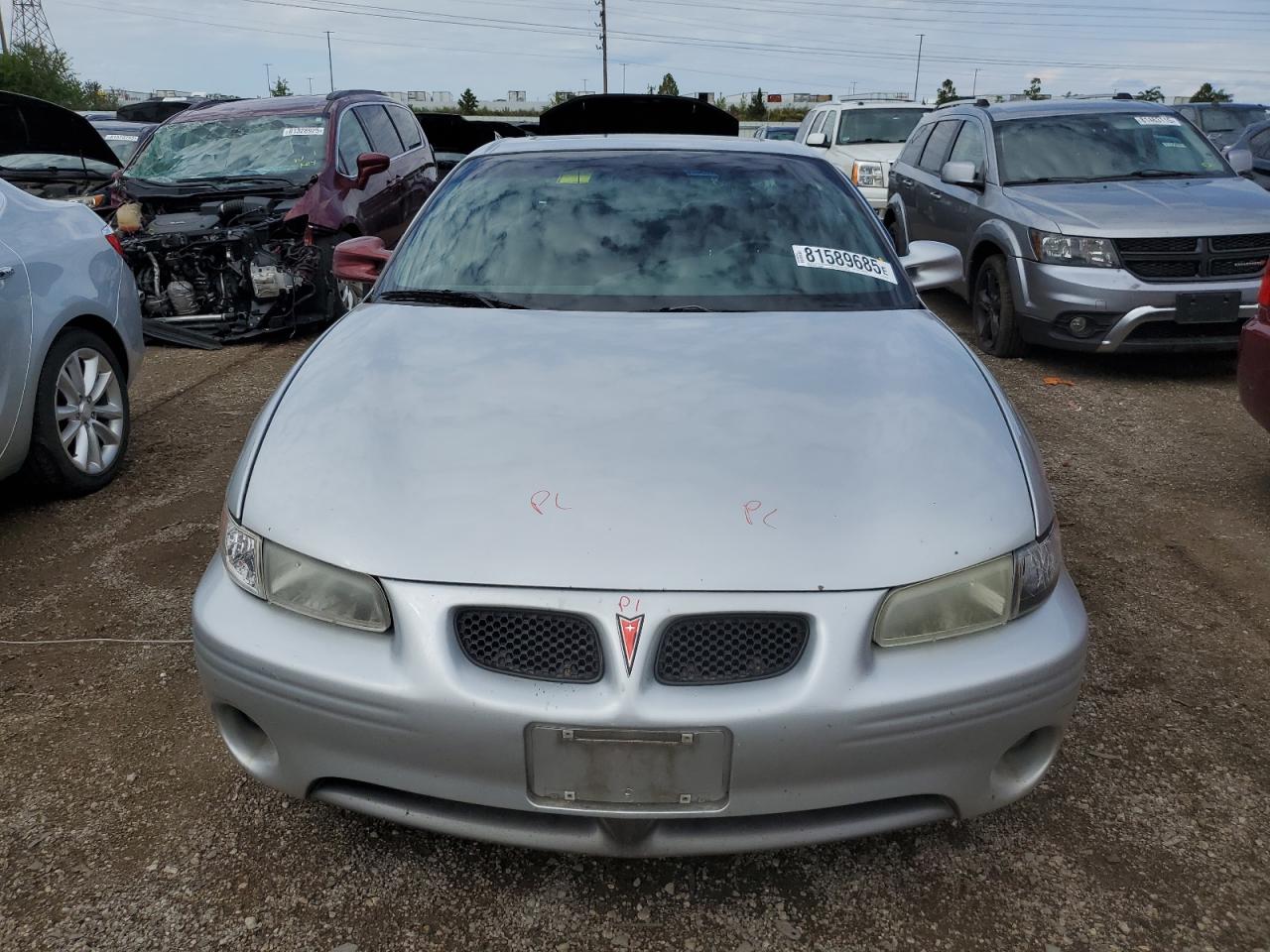 2002 Pontiac Grand Prix Gt Silver vin: 1G2WP12KX2F230739