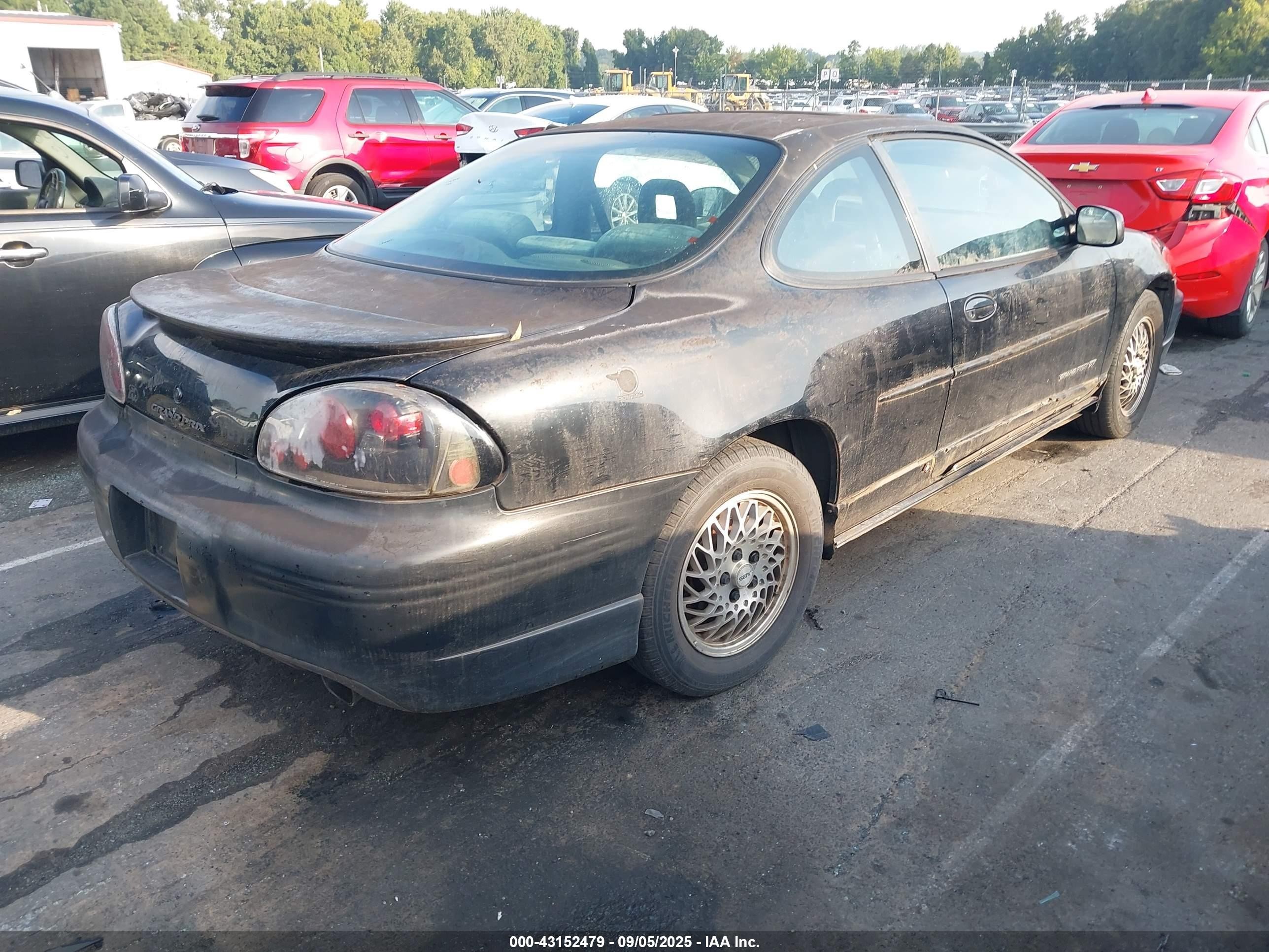 1997 Pontiac Grand Prix Gt Black vin: 1G2WP12KXVF348374