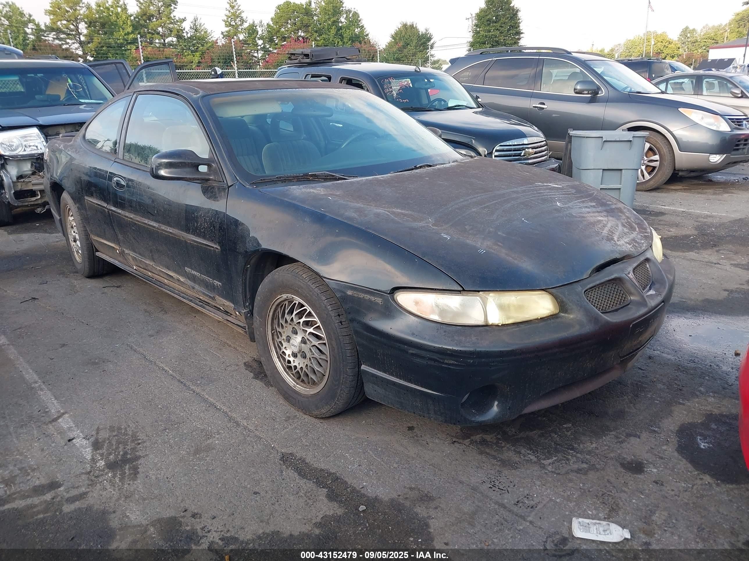 1997 Pontiac Grand Prix Gt Черный vin: 1G2WP12KXVF348374