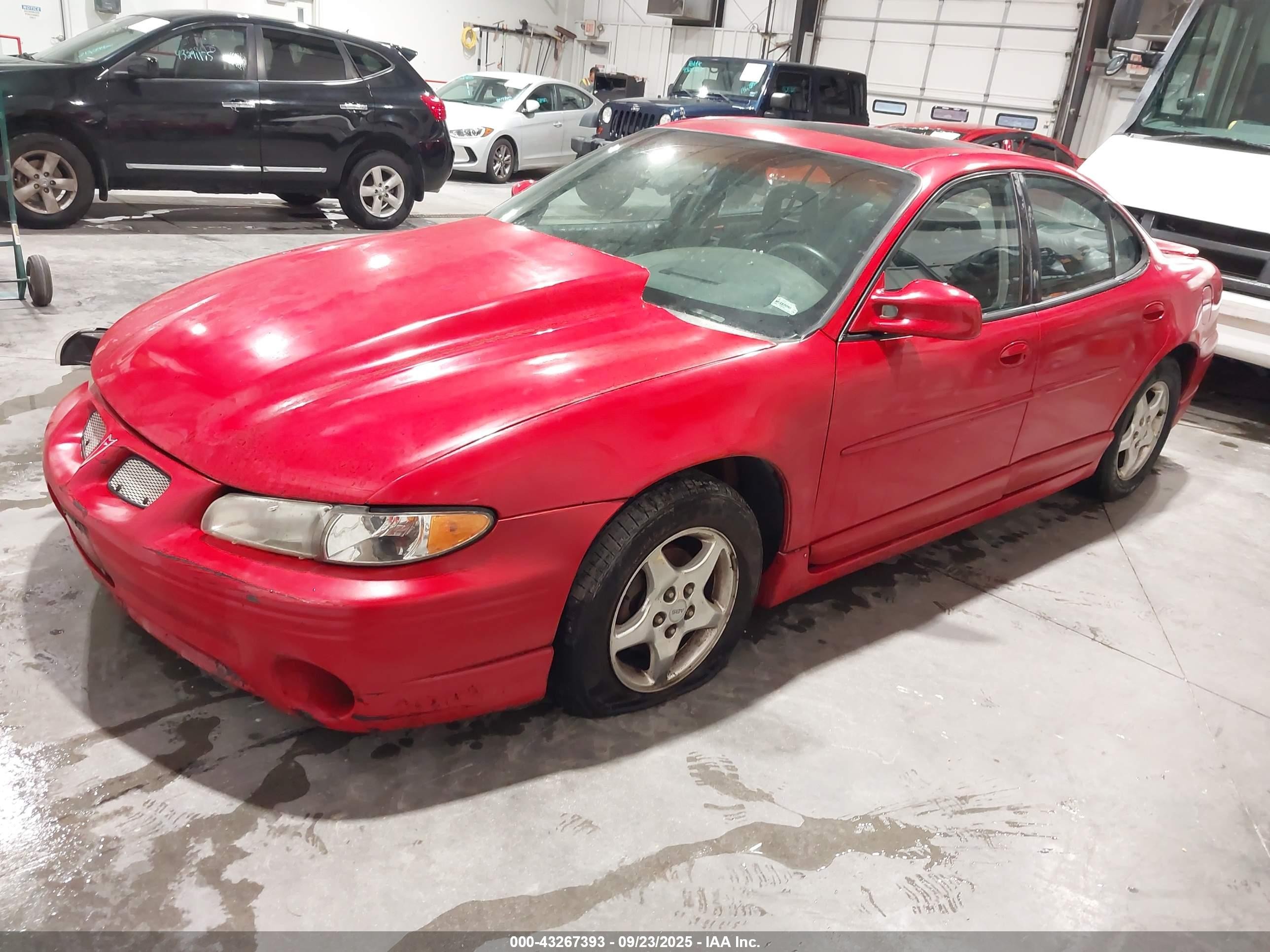 1997 Pontiac Grand Prix Gt Red vin: 1G2WP5215VF346210