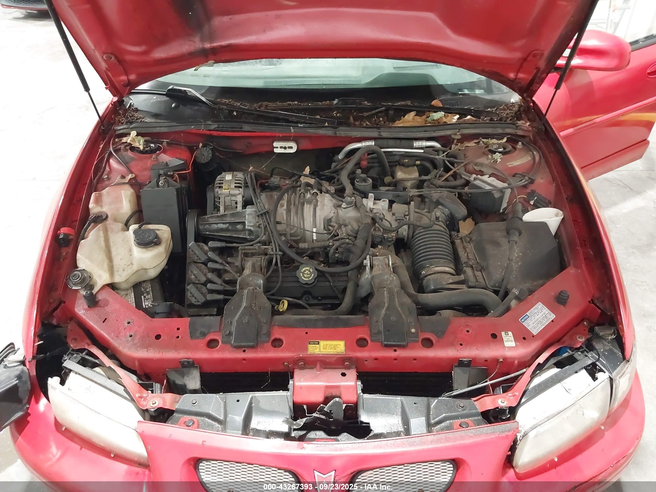 1997 Pontiac Grand Prix Gt Red vin: 1G2WP5215VF346210