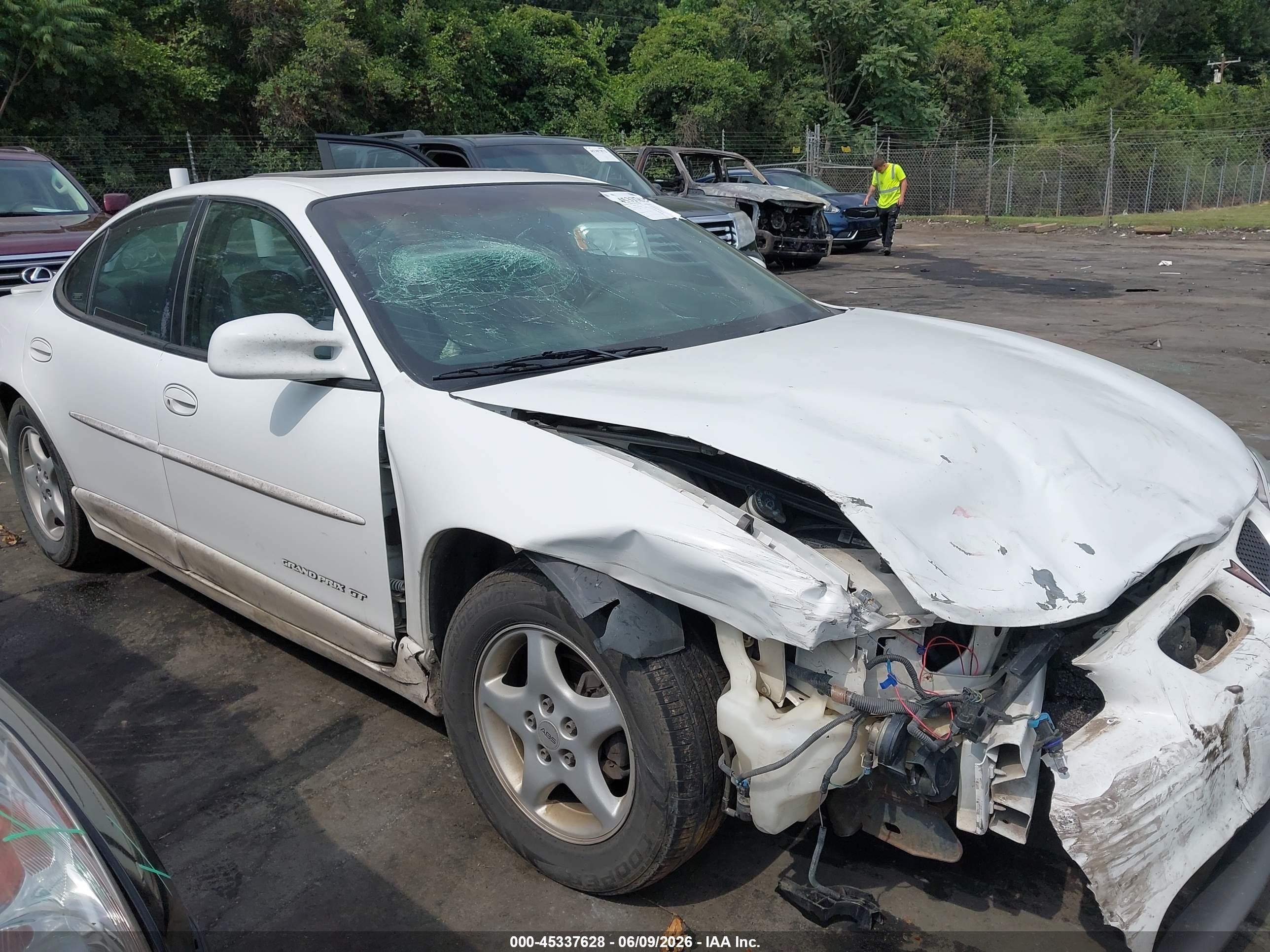 1998 Pontiac Grand Prix Gt Белый vin: 1G2WP52K0WF253749