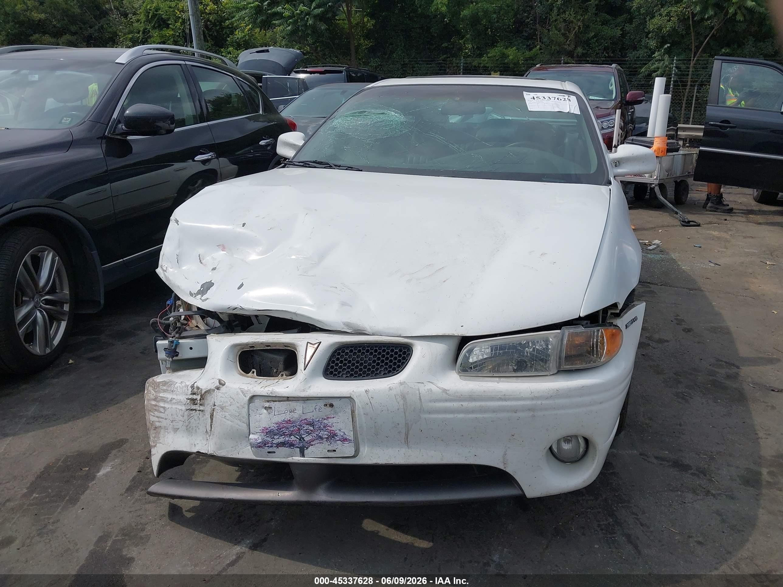 1998 Pontiac Grand Prix Gt Белый vin: 1G2WP52K0WF253749