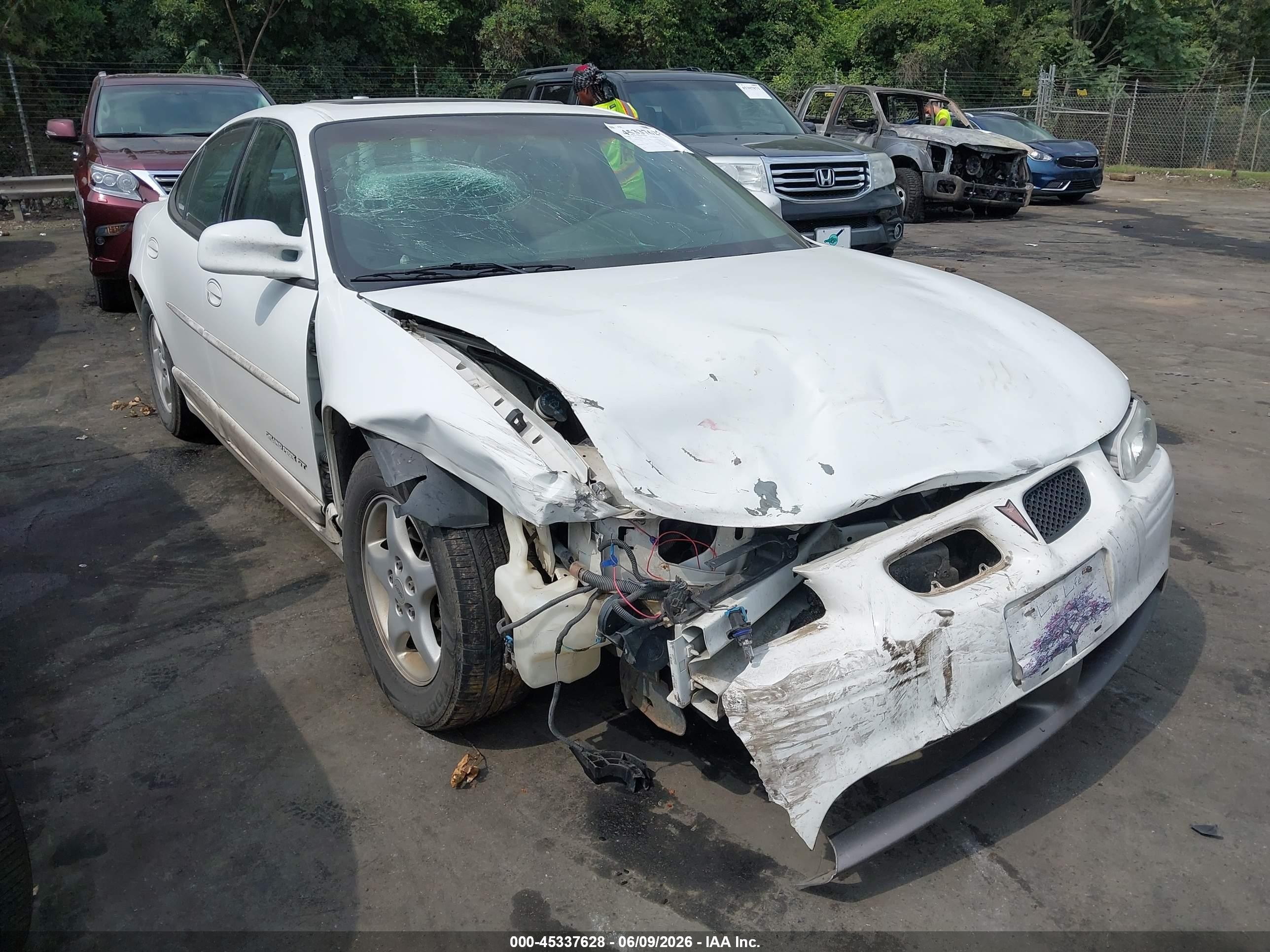 1998 Pontiac Grand Prix Gt Белый vin: 1G2WP52K0WF253749