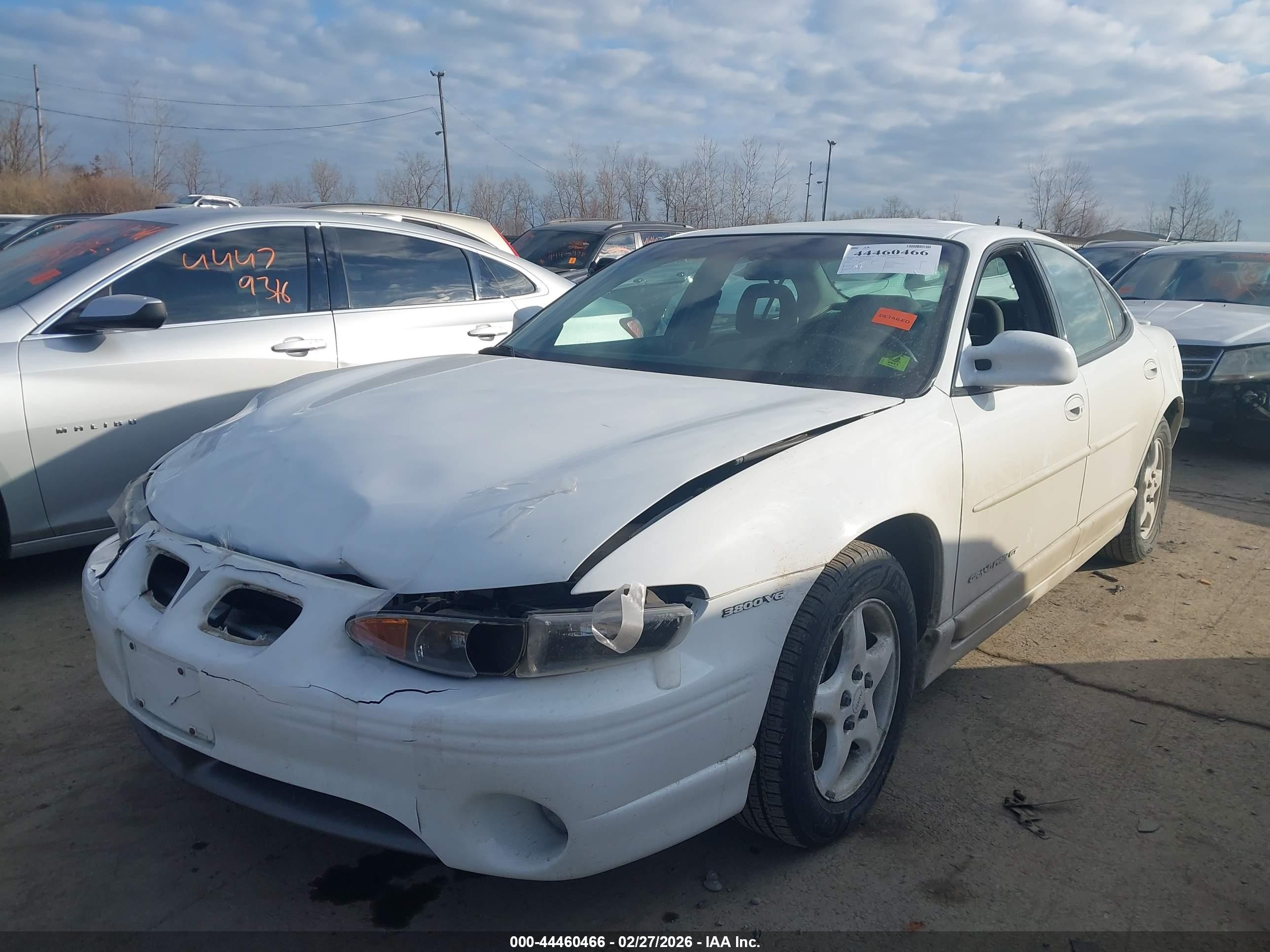 1998 Pontiac Grand Prix Gt White vin: 1G2WP52K3WF342313