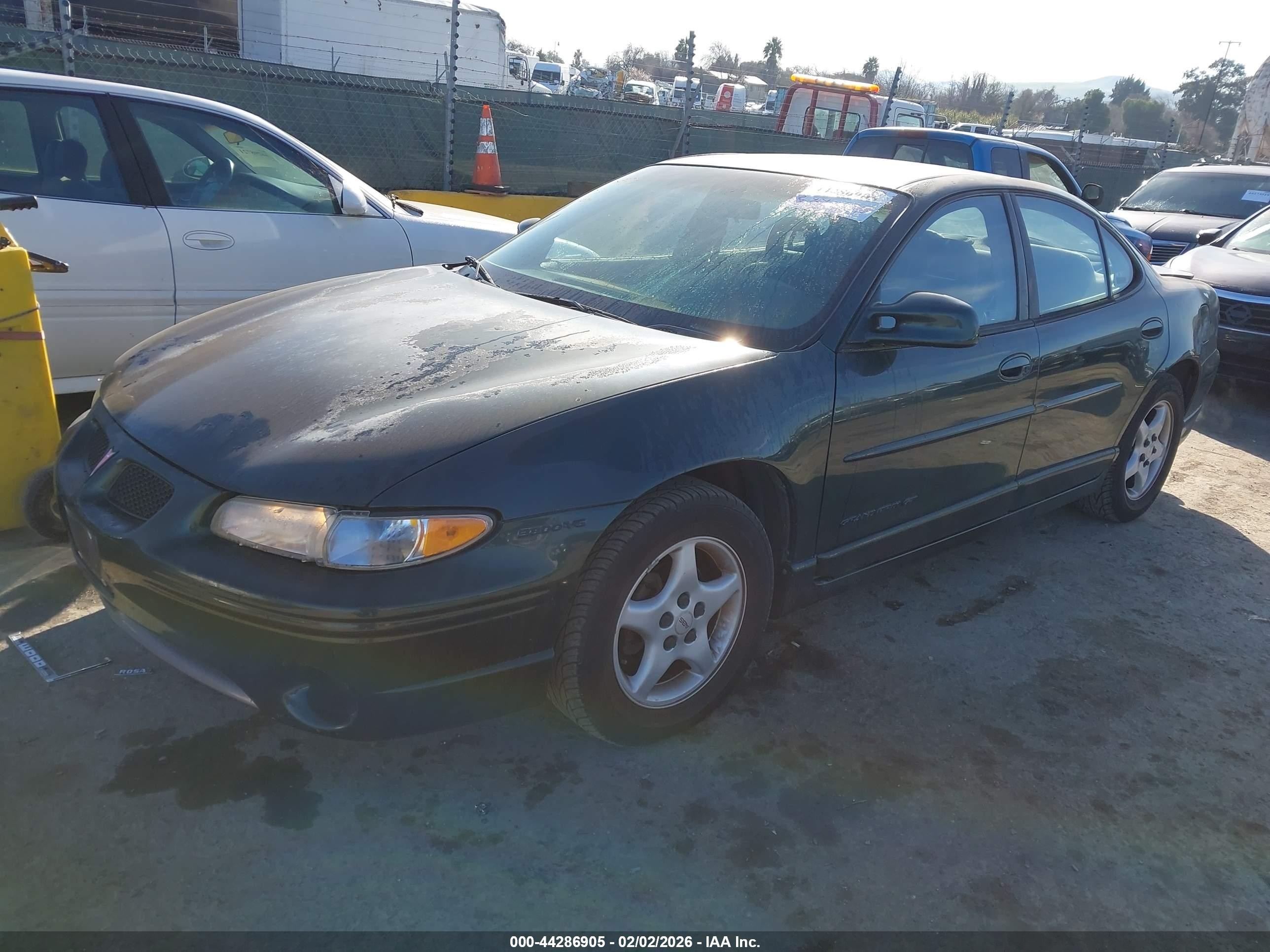 1998 Pontiac Grand Prix Gt Green vin: 1G2WP52K4WF304640