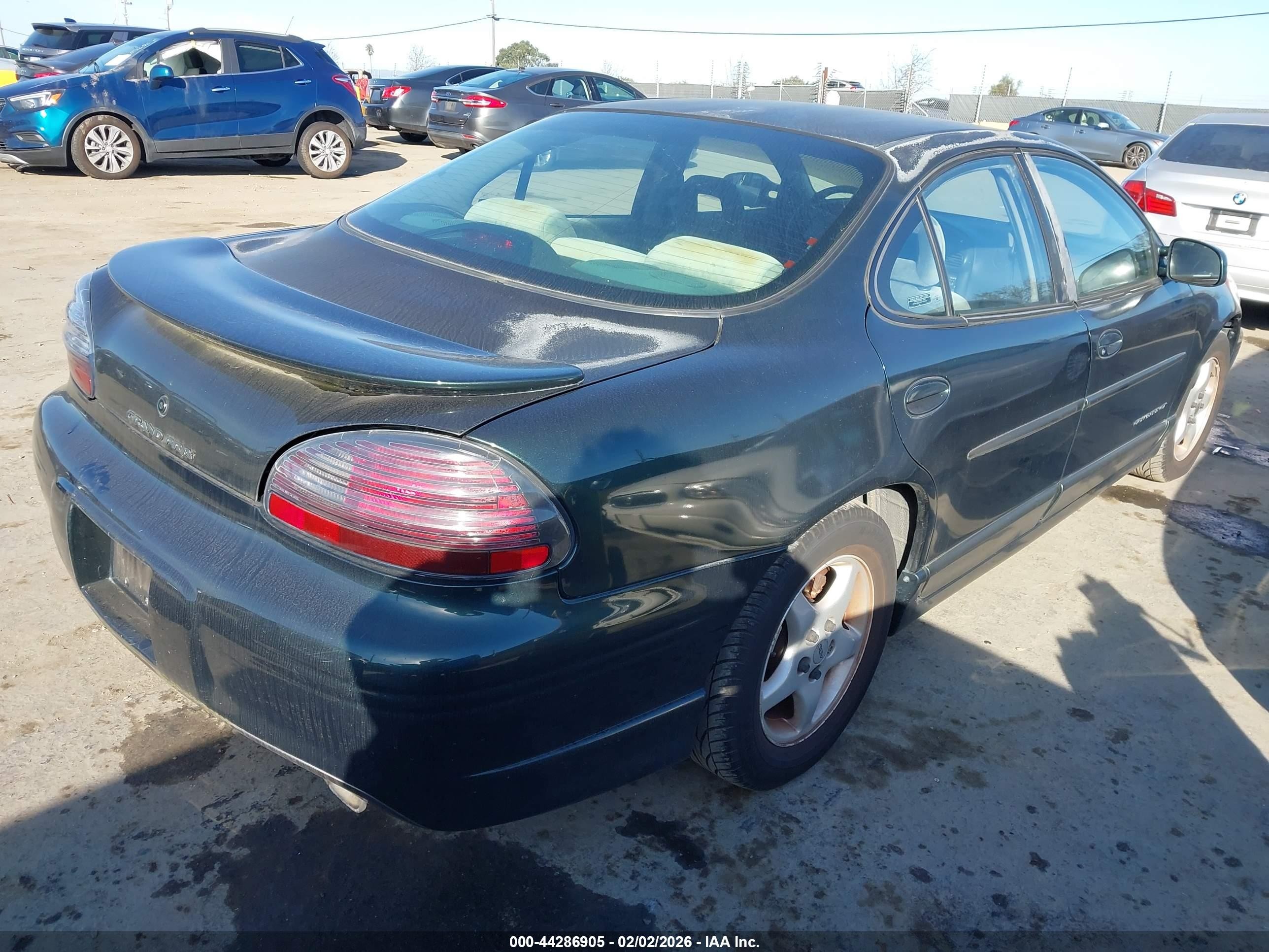 1998 Pontiac Grand Prix Gt Green vin: 1G2WP52K4WF304640