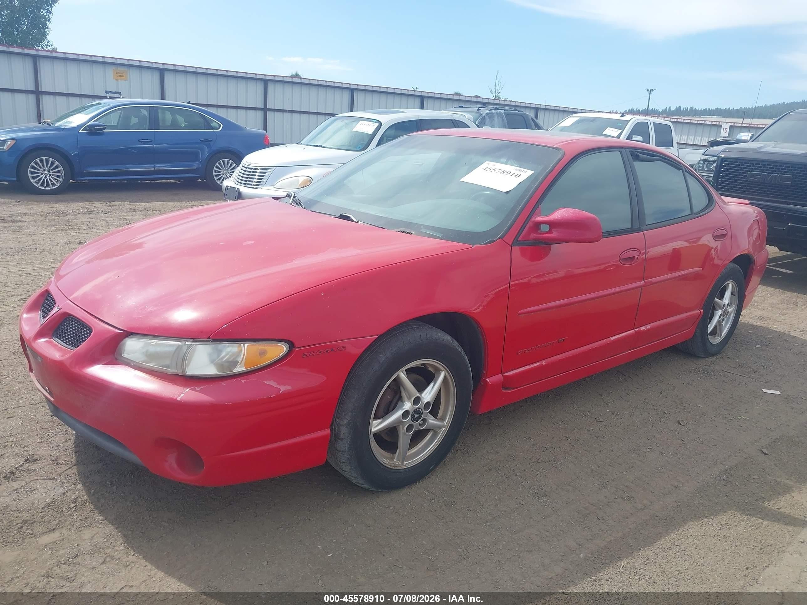 1999 Pontiac Grand Prix Gt Red vin: 1G2WP52K4XF290434