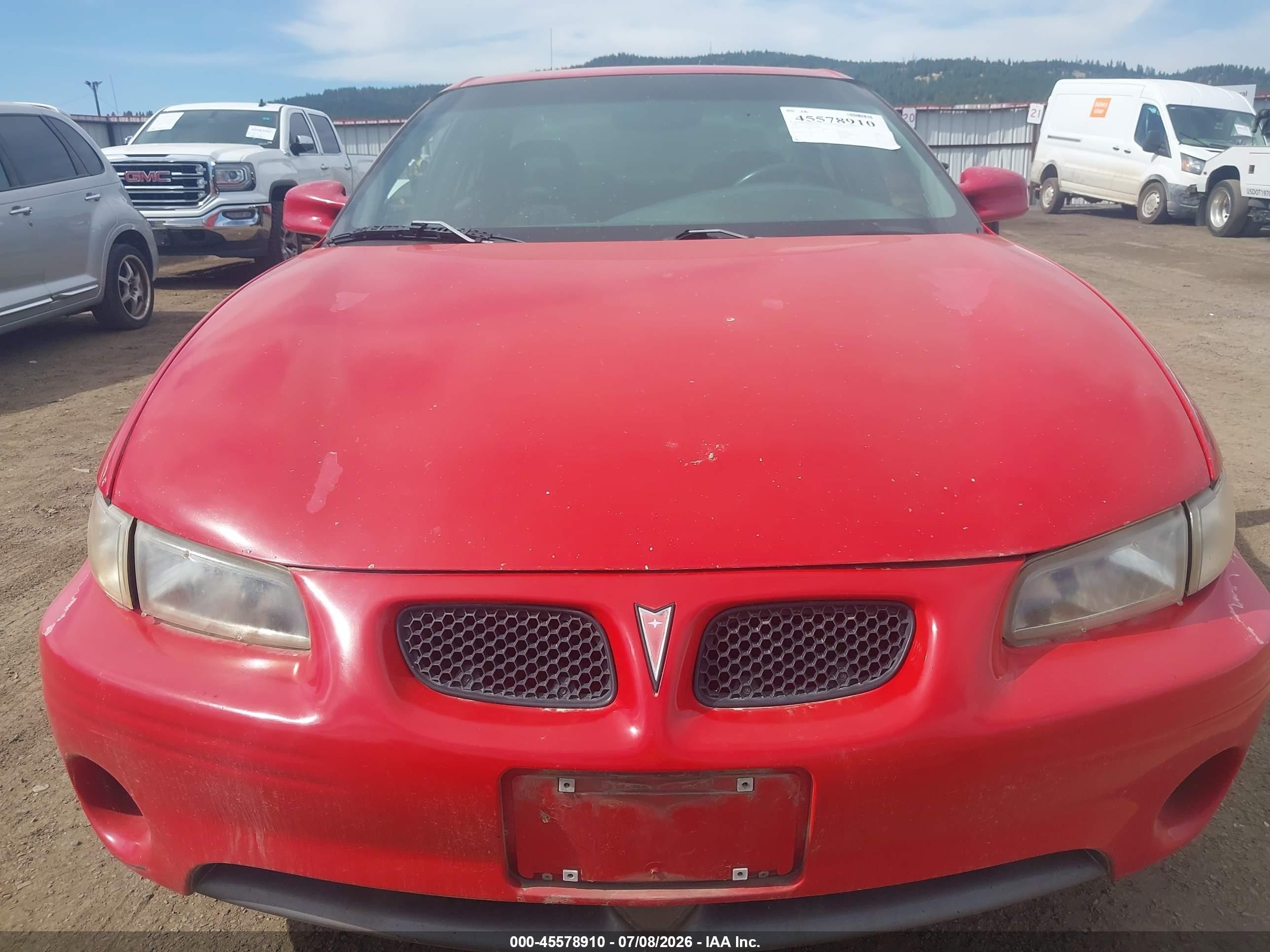 1999 Pontiac Grand Prix Gt Red vin: 1G2WP52K4XF290434