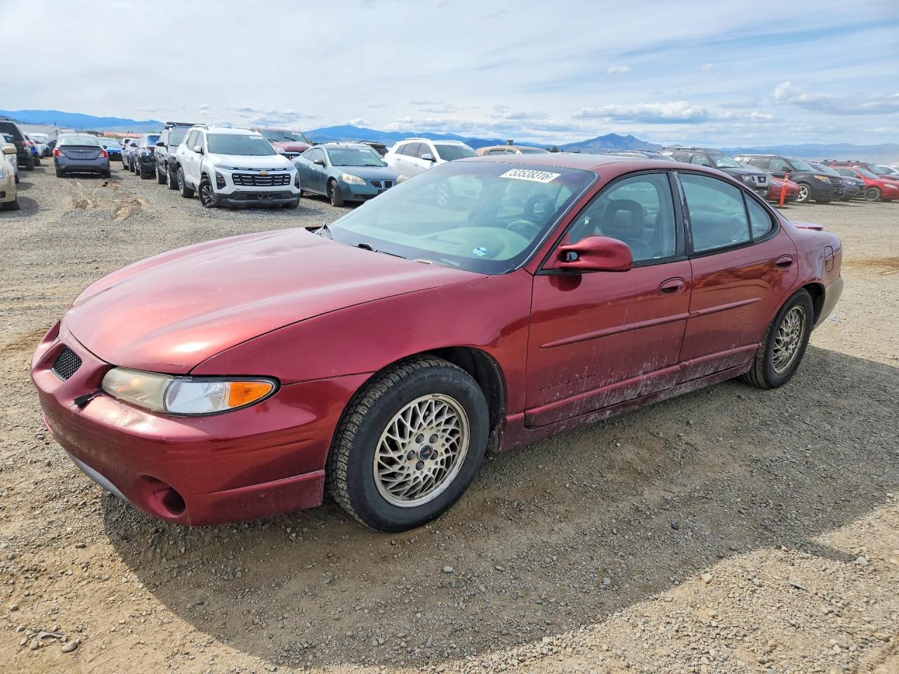 2000 Pontiac Grand Prix Gt Burgundy vin: 1G2WP52K4YF219459