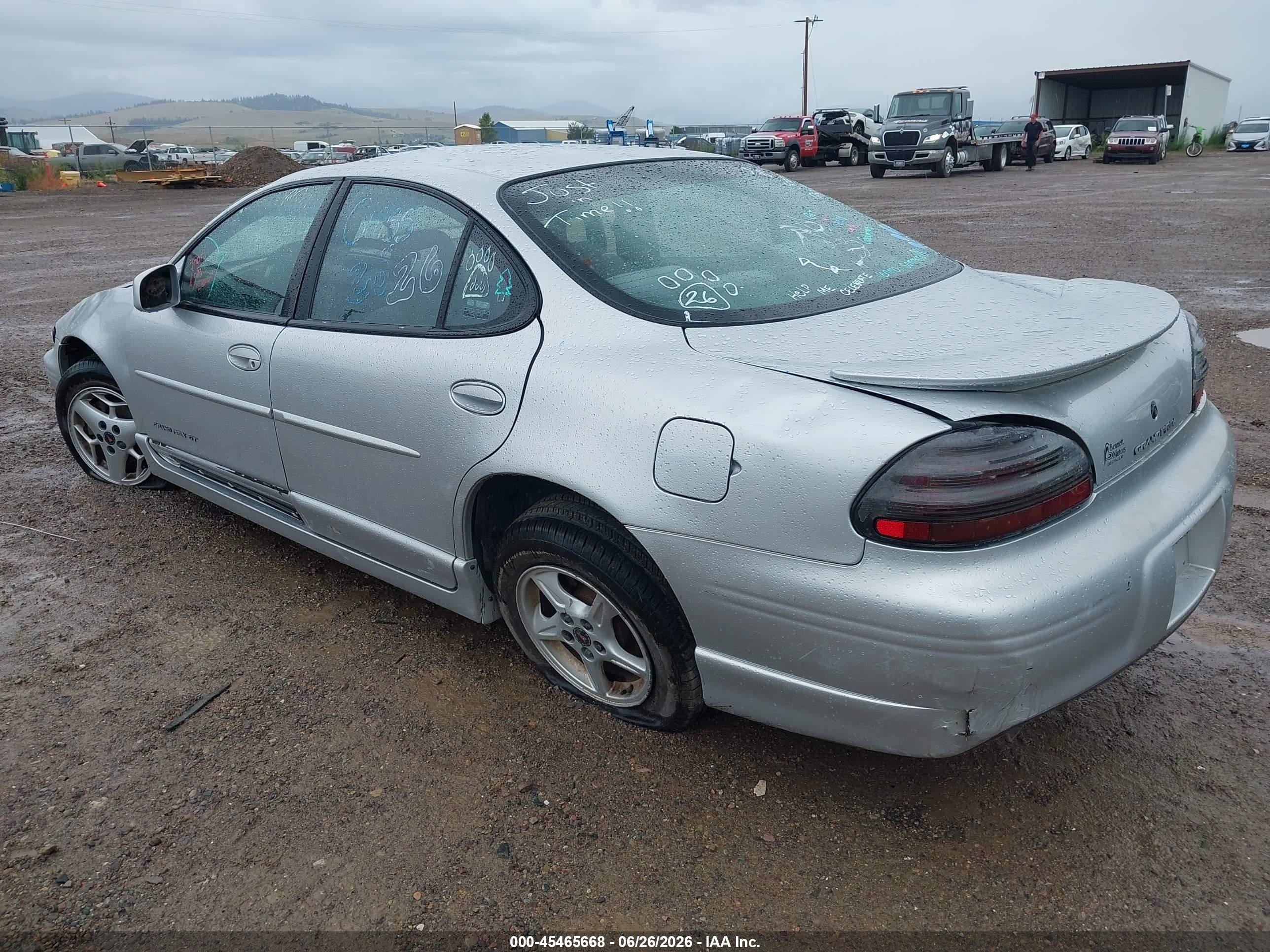 2001 Pontiac Grand Prix Gt Silver vin: 1G2WP52K51F116959