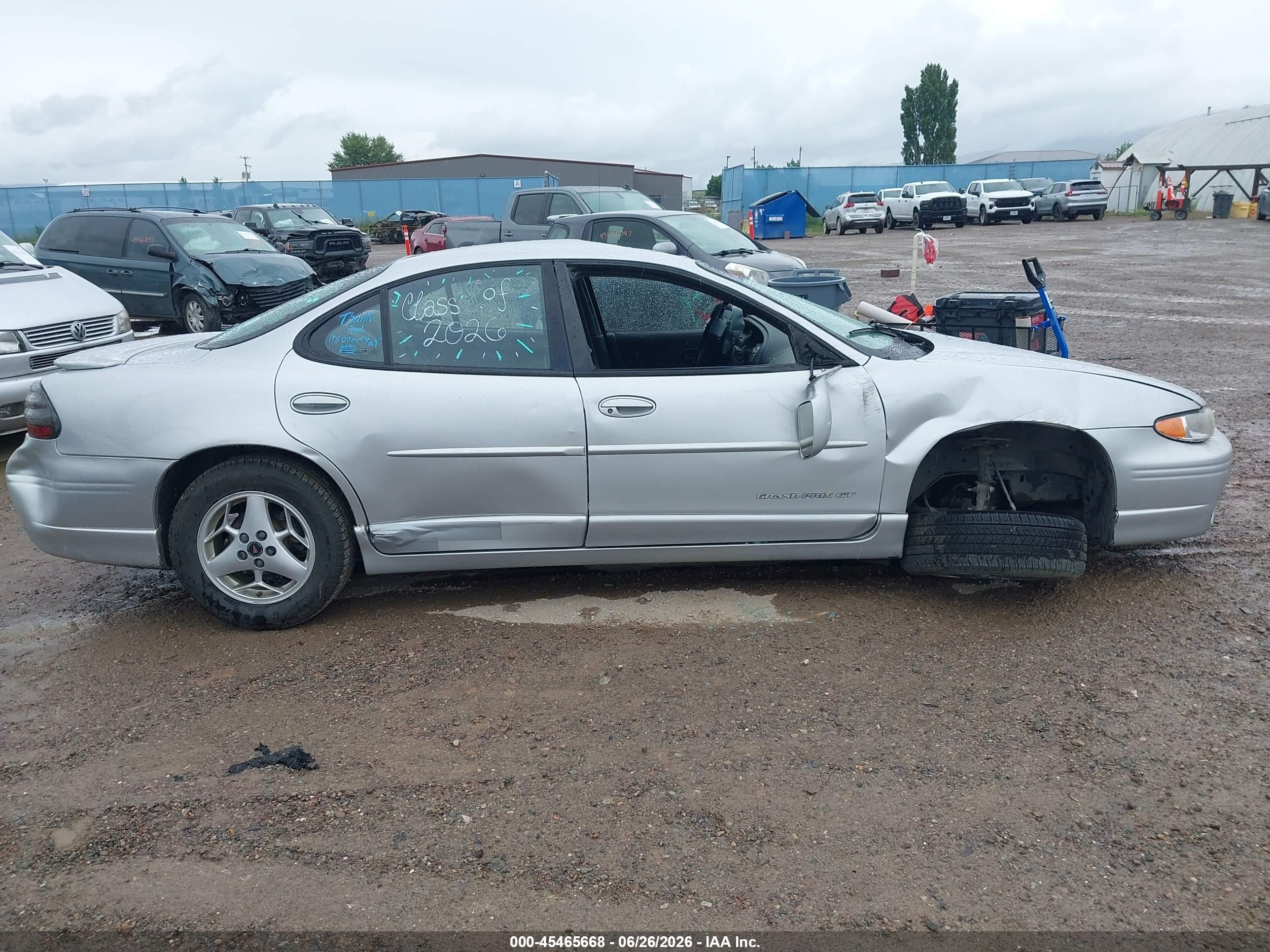 2001 Pontiac Grand Prix Gt Silver vin: 1G2WP52K51F116959