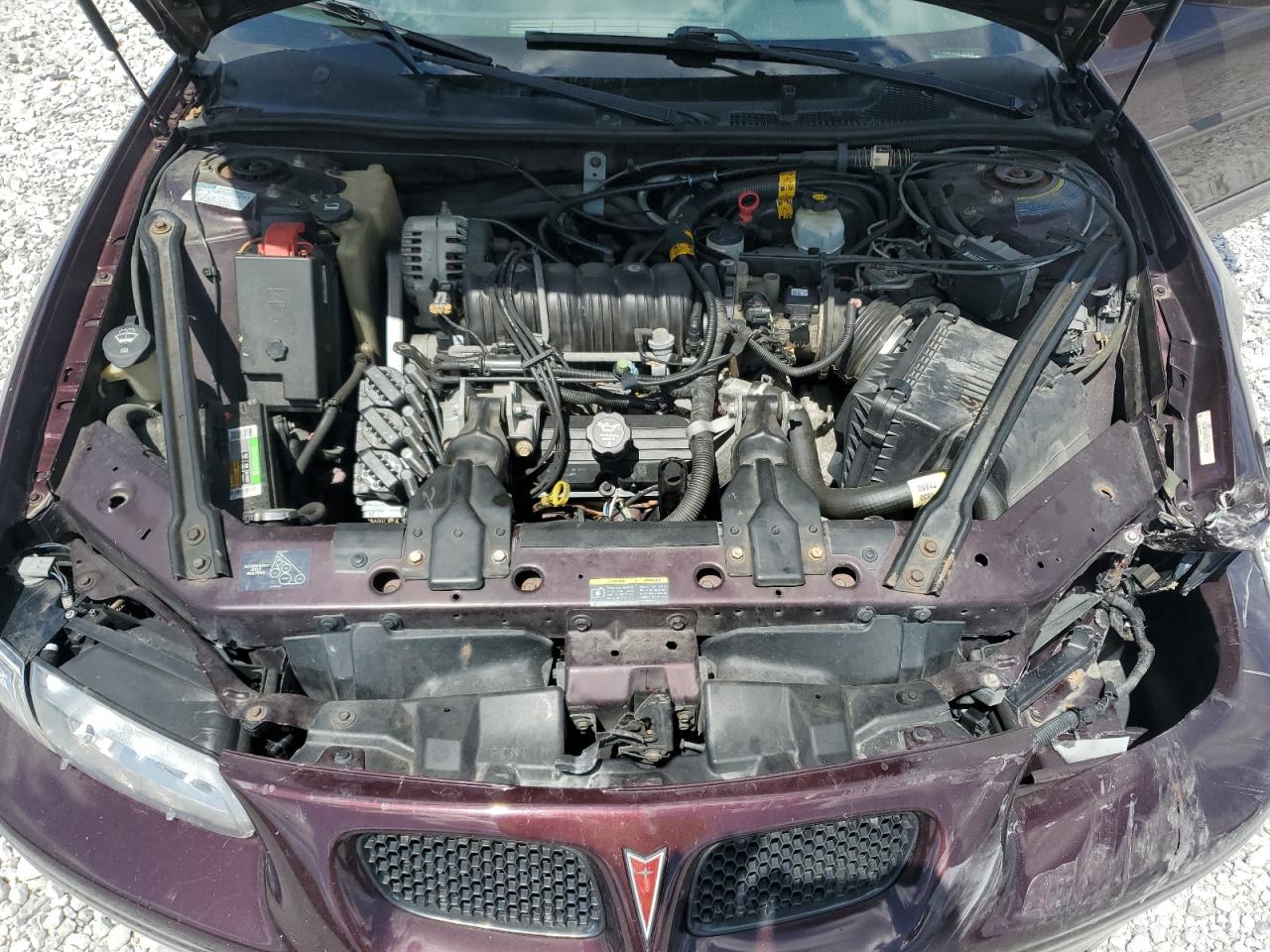 2002 Pontiac Grand Prix Gt Maroon vin: 1G2WP52K52F199939