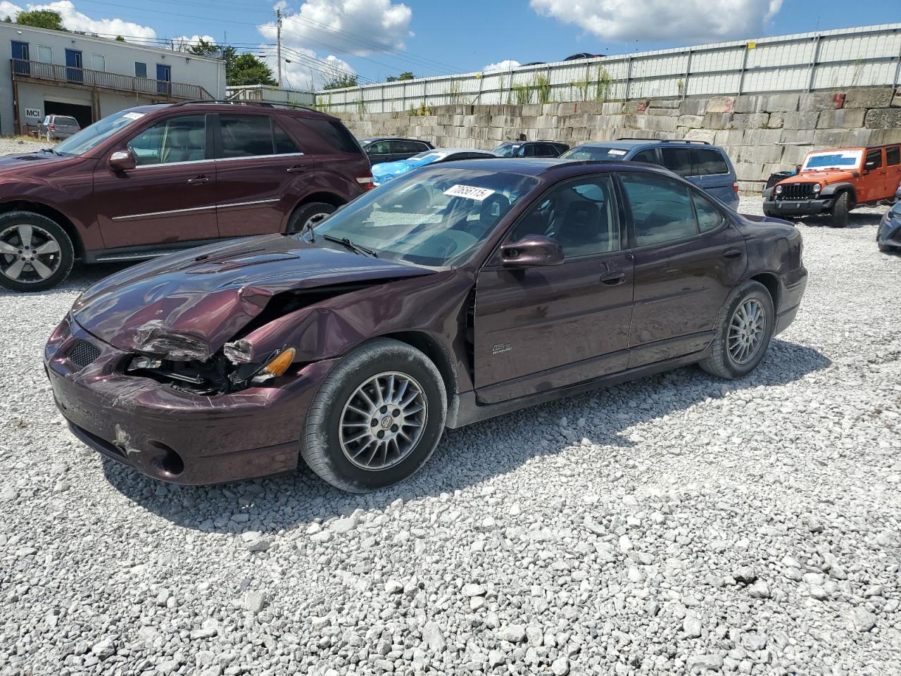 2002 Pontiac Grand Prix Gt Maroon vin: 1G2WP52K52F199939