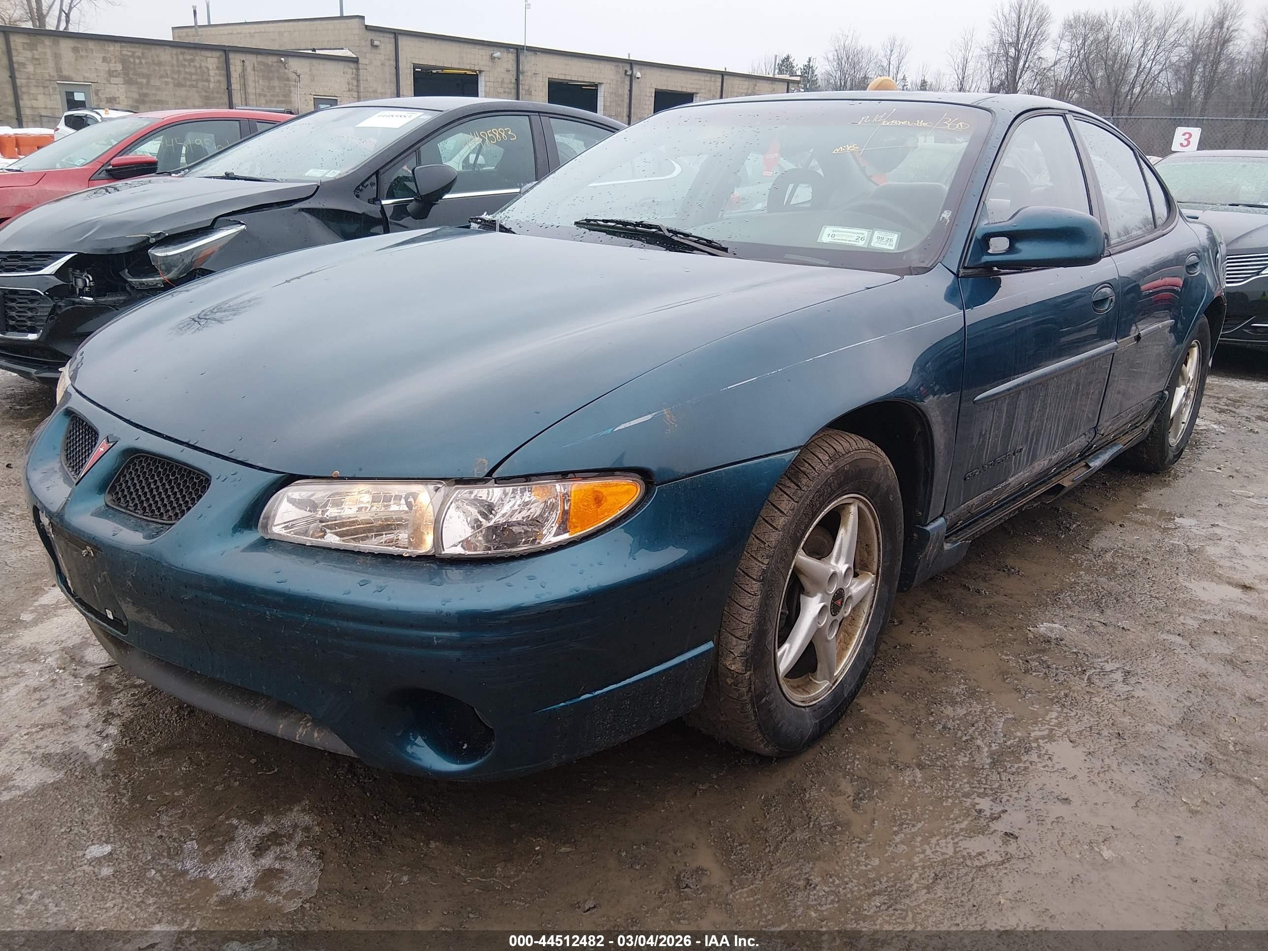 2003 Pontiac Grand Prix Gt Turquoise vin: 1G2WP52K53F118309