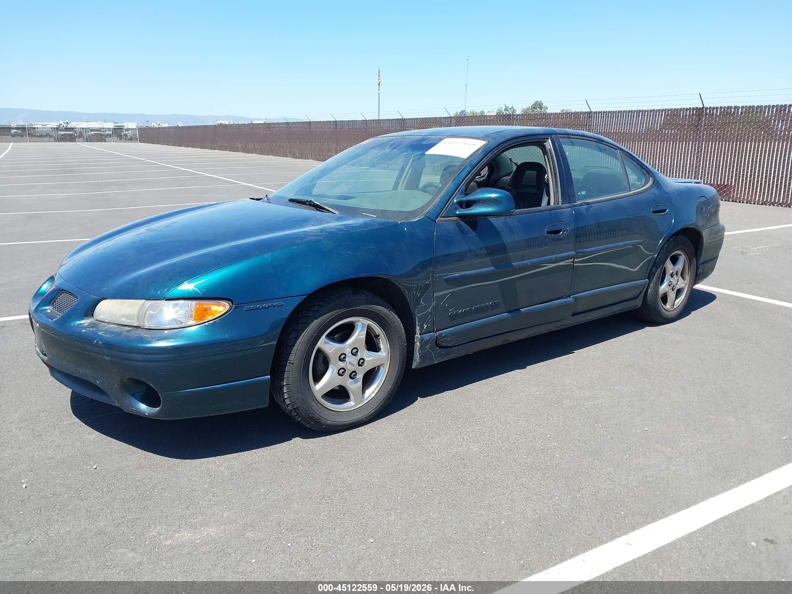 1997 Pontiac Grand Prix Gt Green vin: 1G2WP52K5VF310414