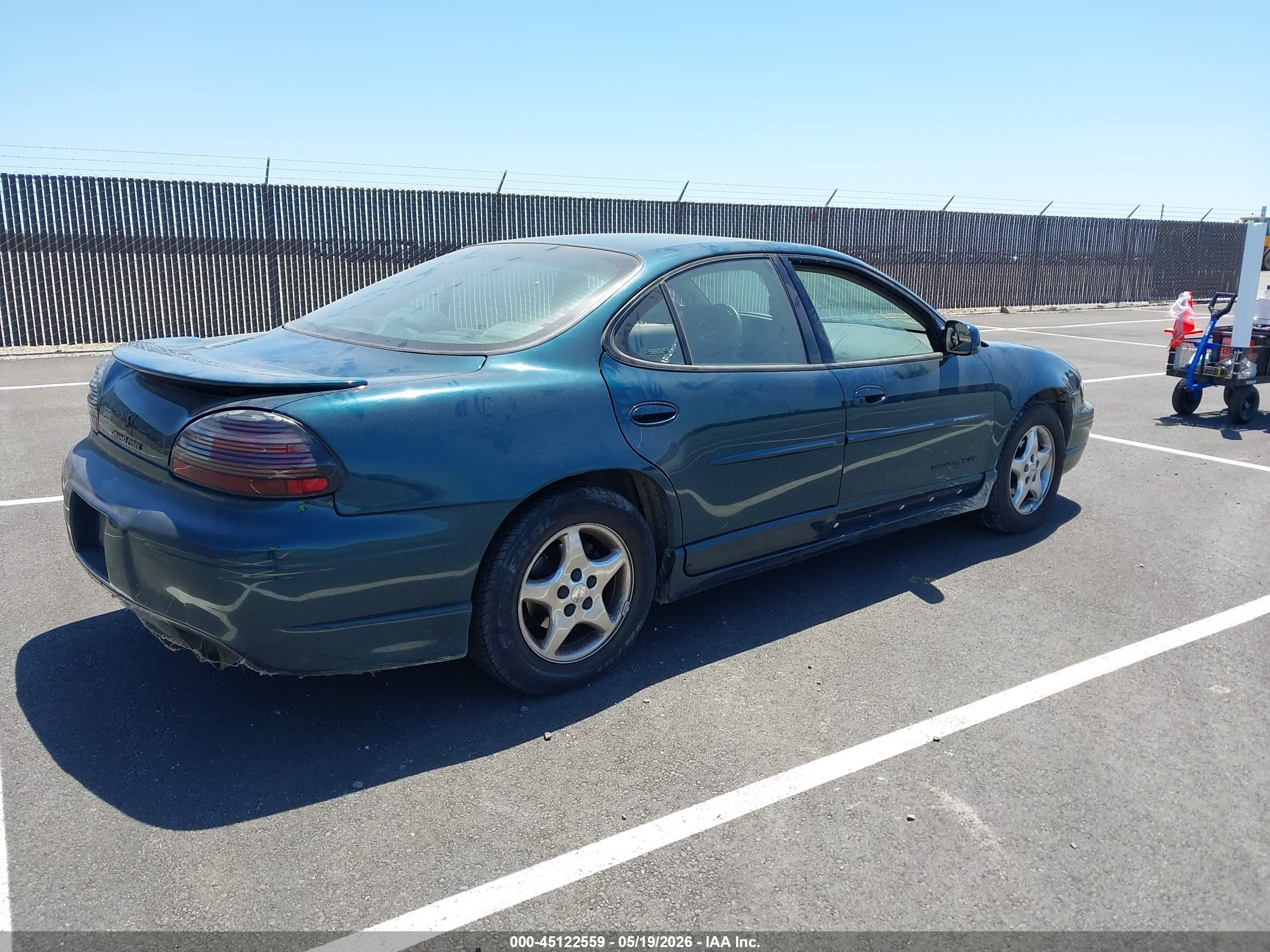 1997 Pontiac Grand Prix Gt Green vin: 1G2WP52K5VF310414