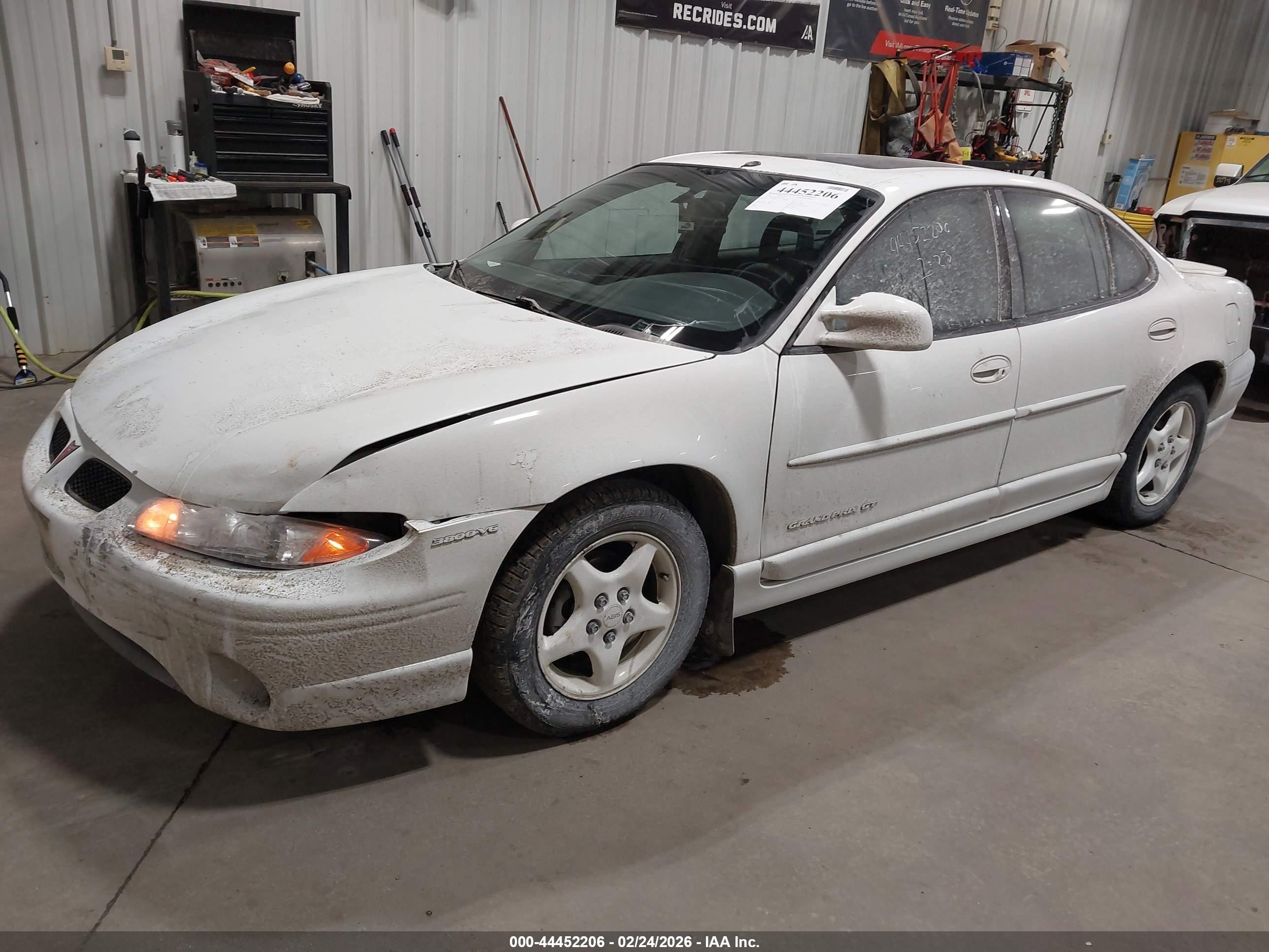 1997 Pontiac Grand Prix Gt Белый vin: 1G2WP52K8VF330544