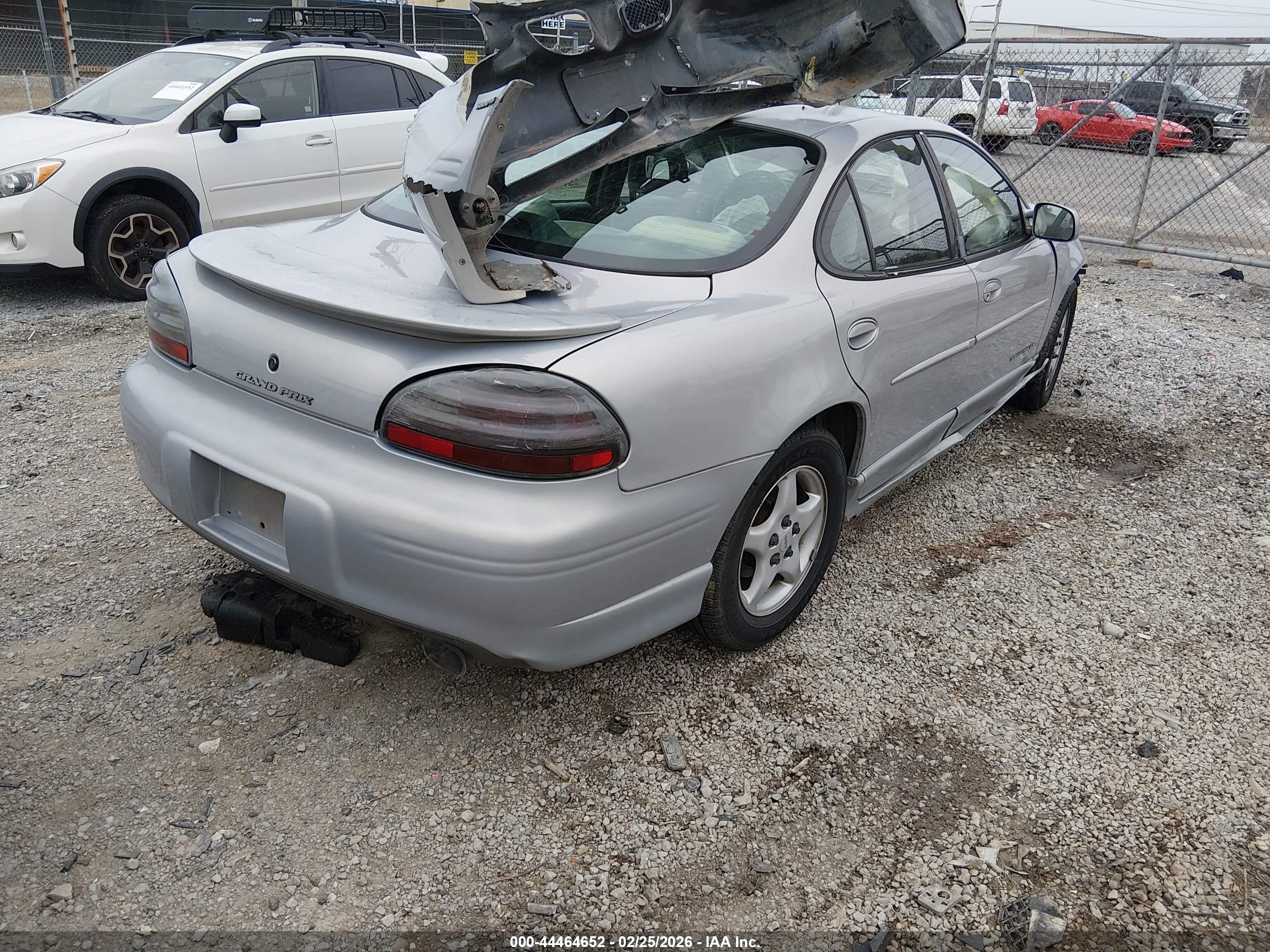 1998 Pontiac Grand Prix Gt Серый vin: 1G2WP52K8WF241865