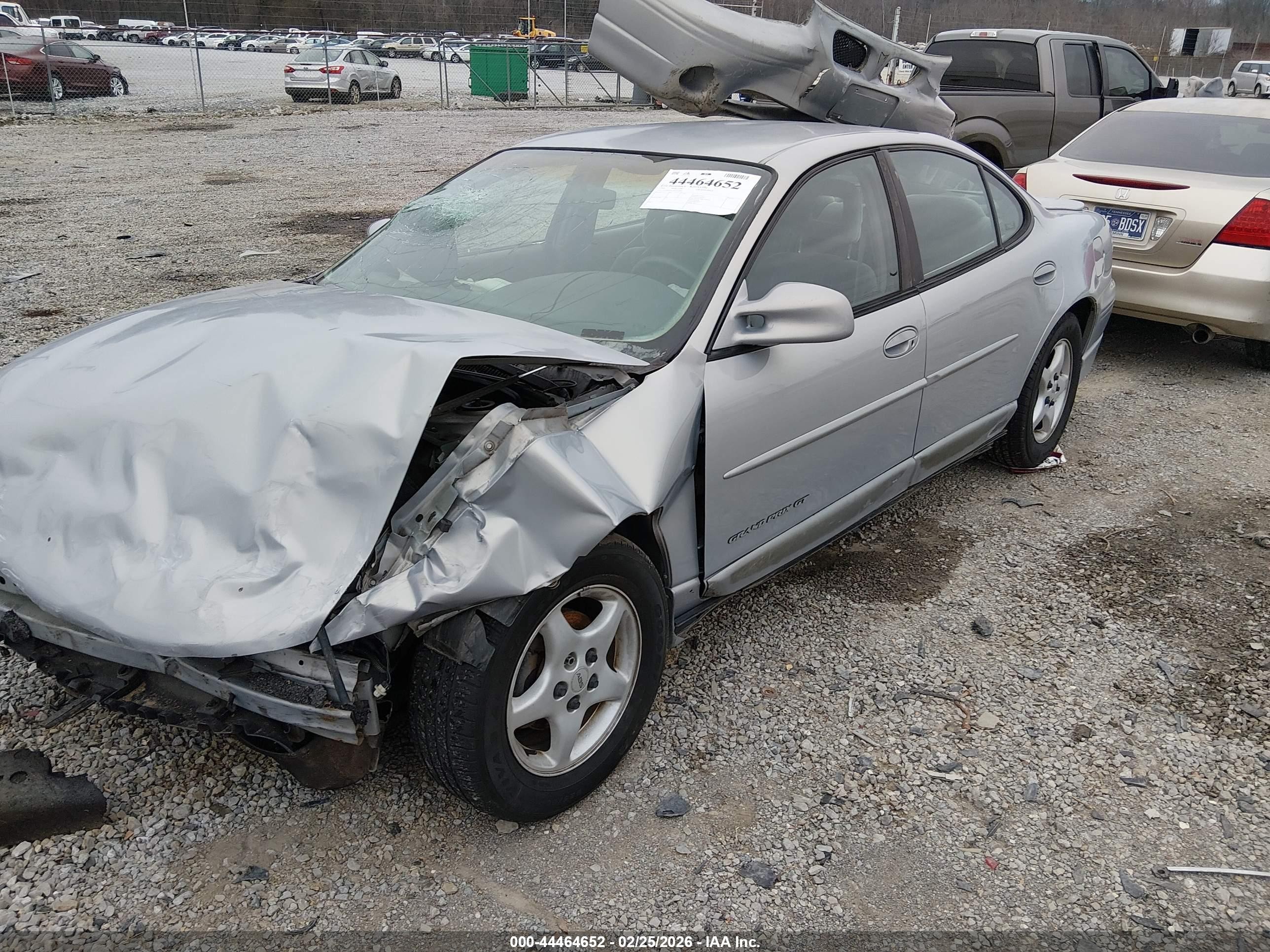 1998 Pontiac Grand Prix Gt Серый vin: 1G2WP52K8WF241865