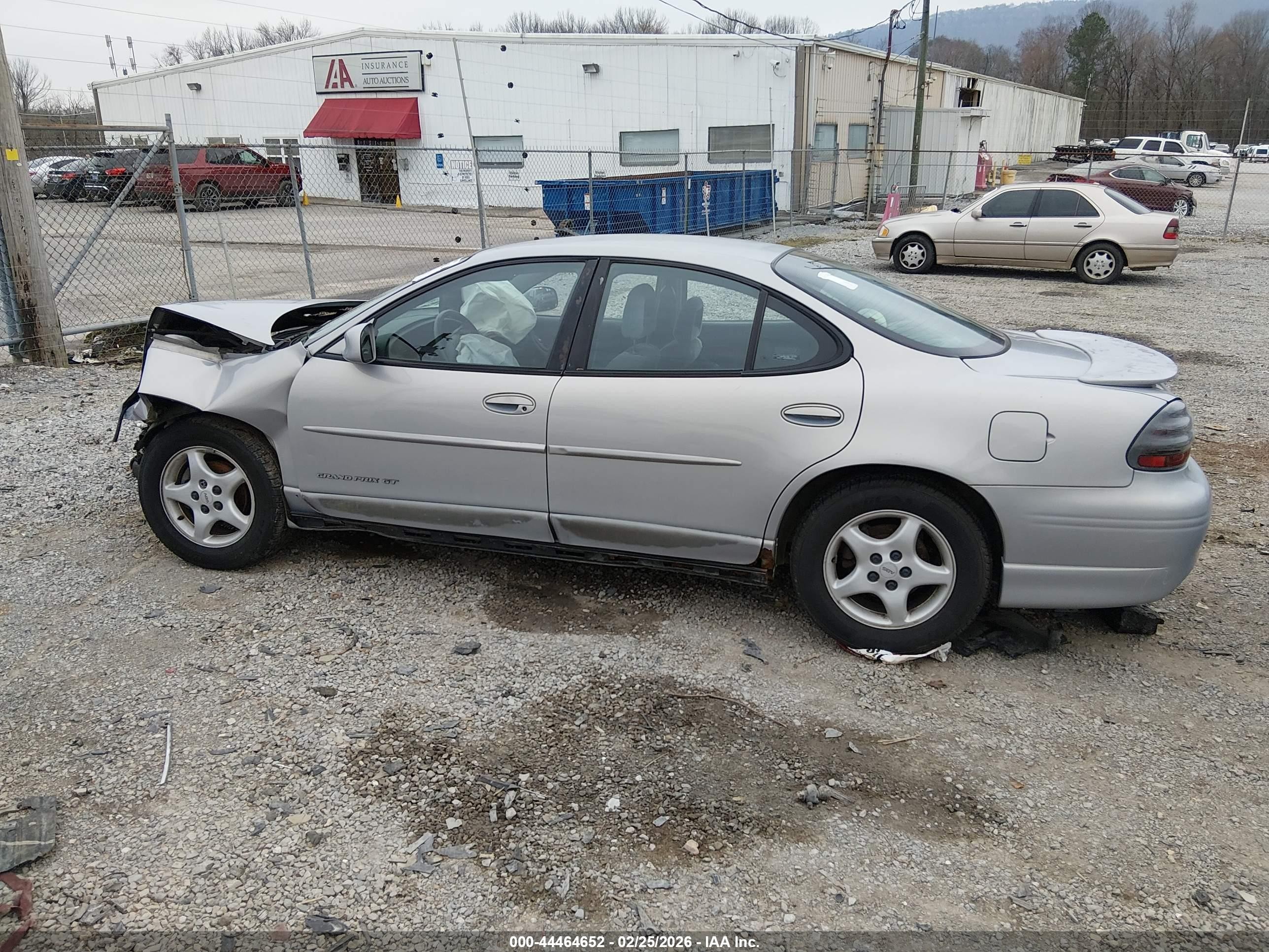 1998 Pontiac Grand Prix Gt Серый vin: 1G2WP52K8WF241865