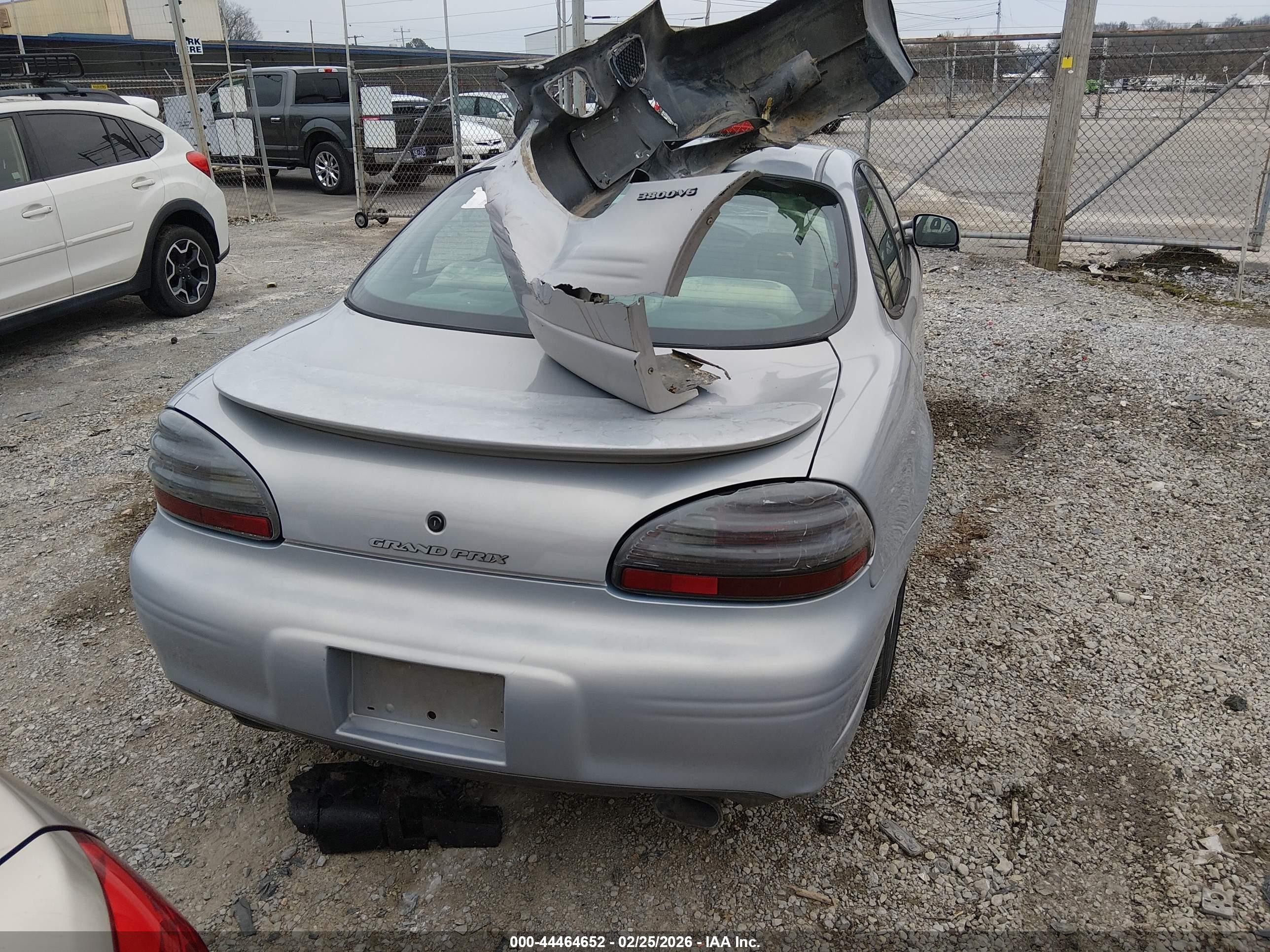 1998 Pontiac Grand Prix Gt Серый vin: 1G2WP52K8WF241865