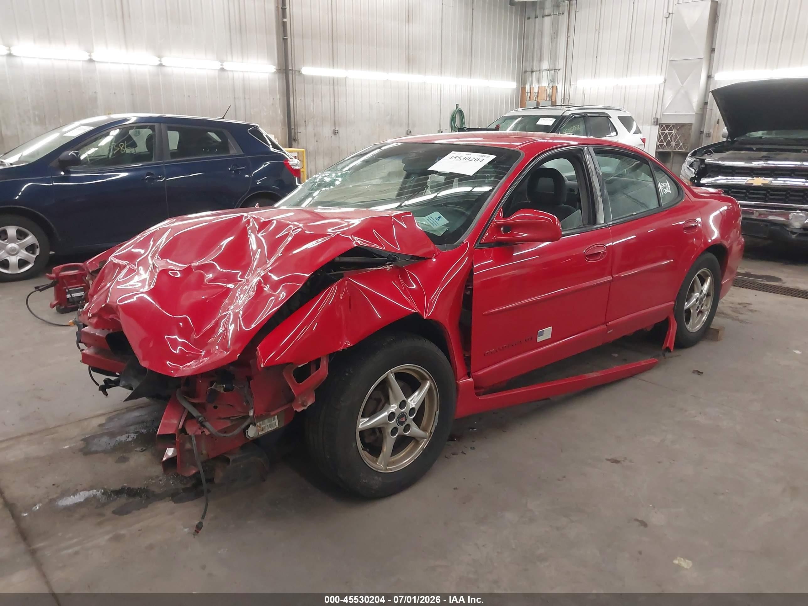 2003 Pontiac Grand Prix Gt Red vin: 1G2WP52KX3F123893