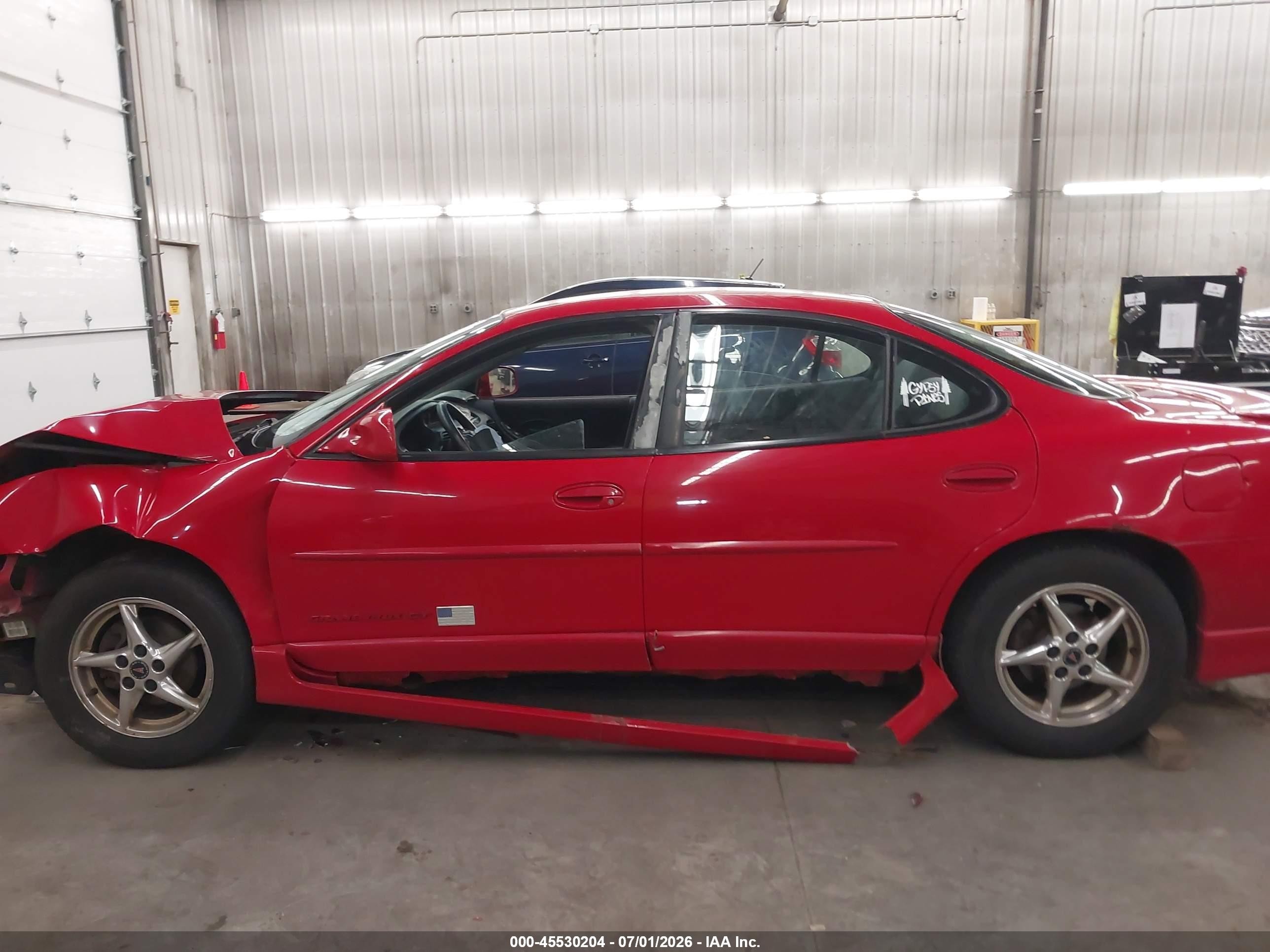 2003 Pontiac Grand Prix Gt Red vin: 1G2WP52KX3F123893