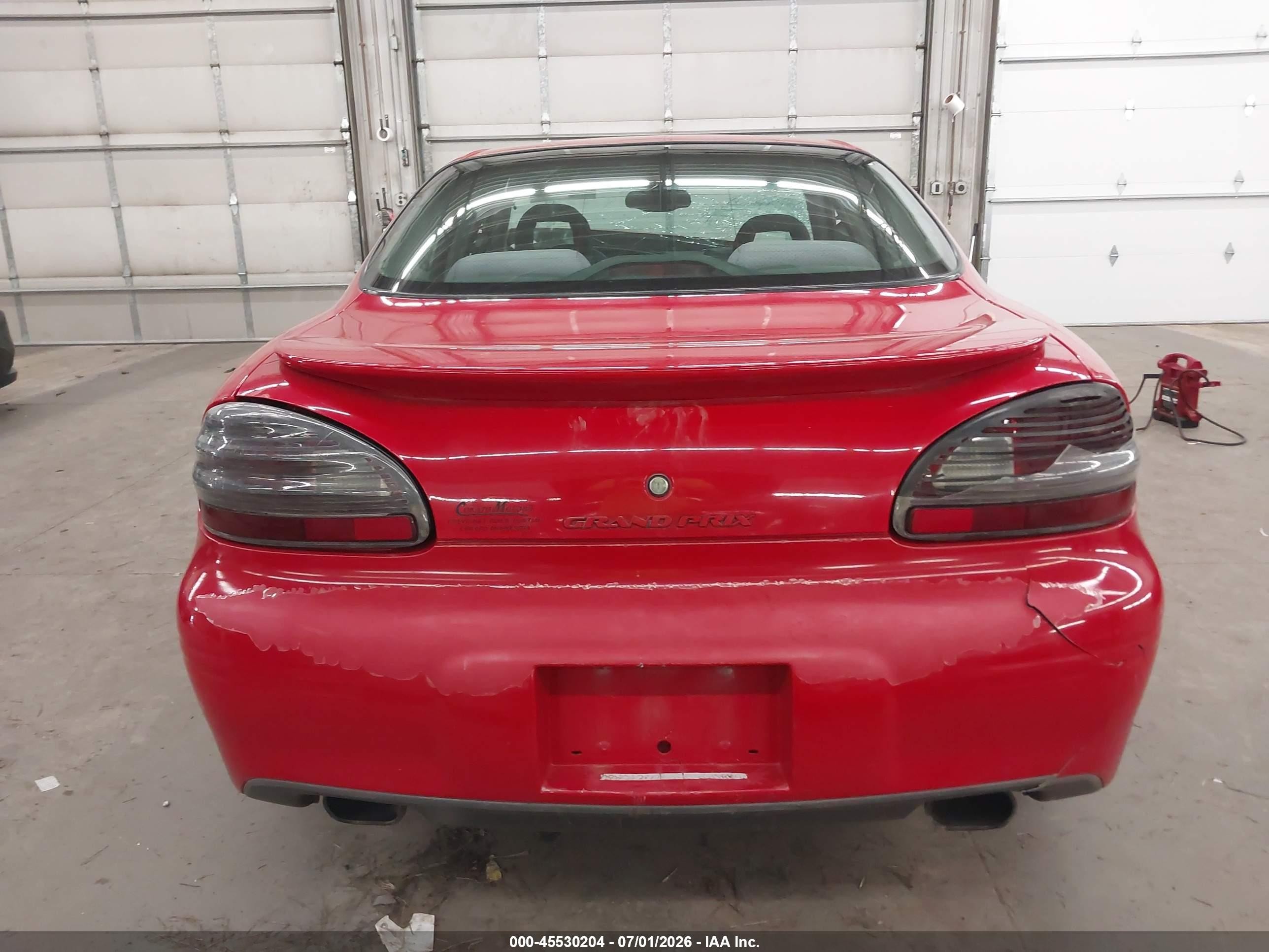 2003 Pontiac Grand Prix Gt Red vin: 1G2WP52KX3F123893