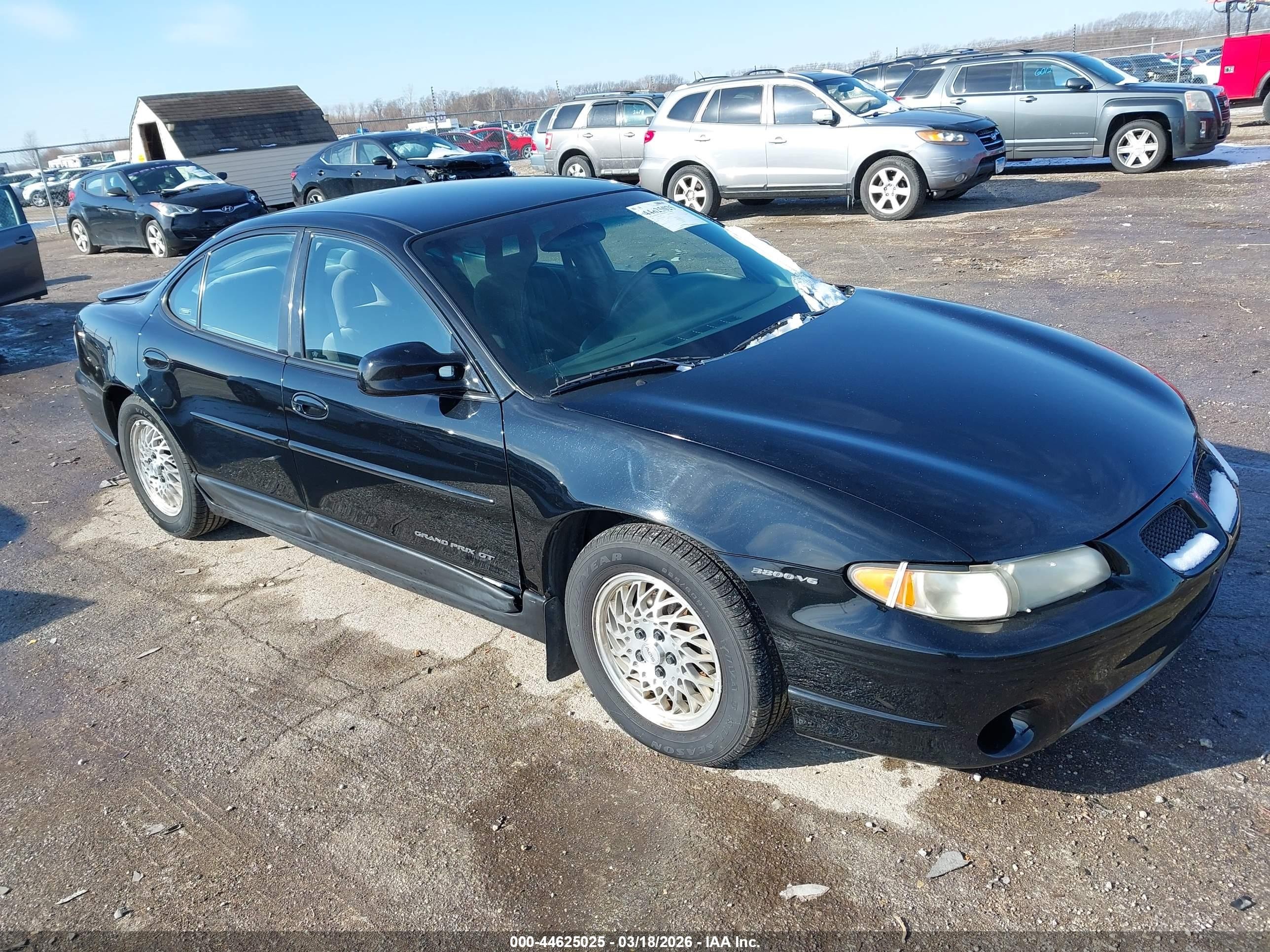 1998 Pontiac Grand Prix Gt Черный vin: 1G2WP52KXWF337786