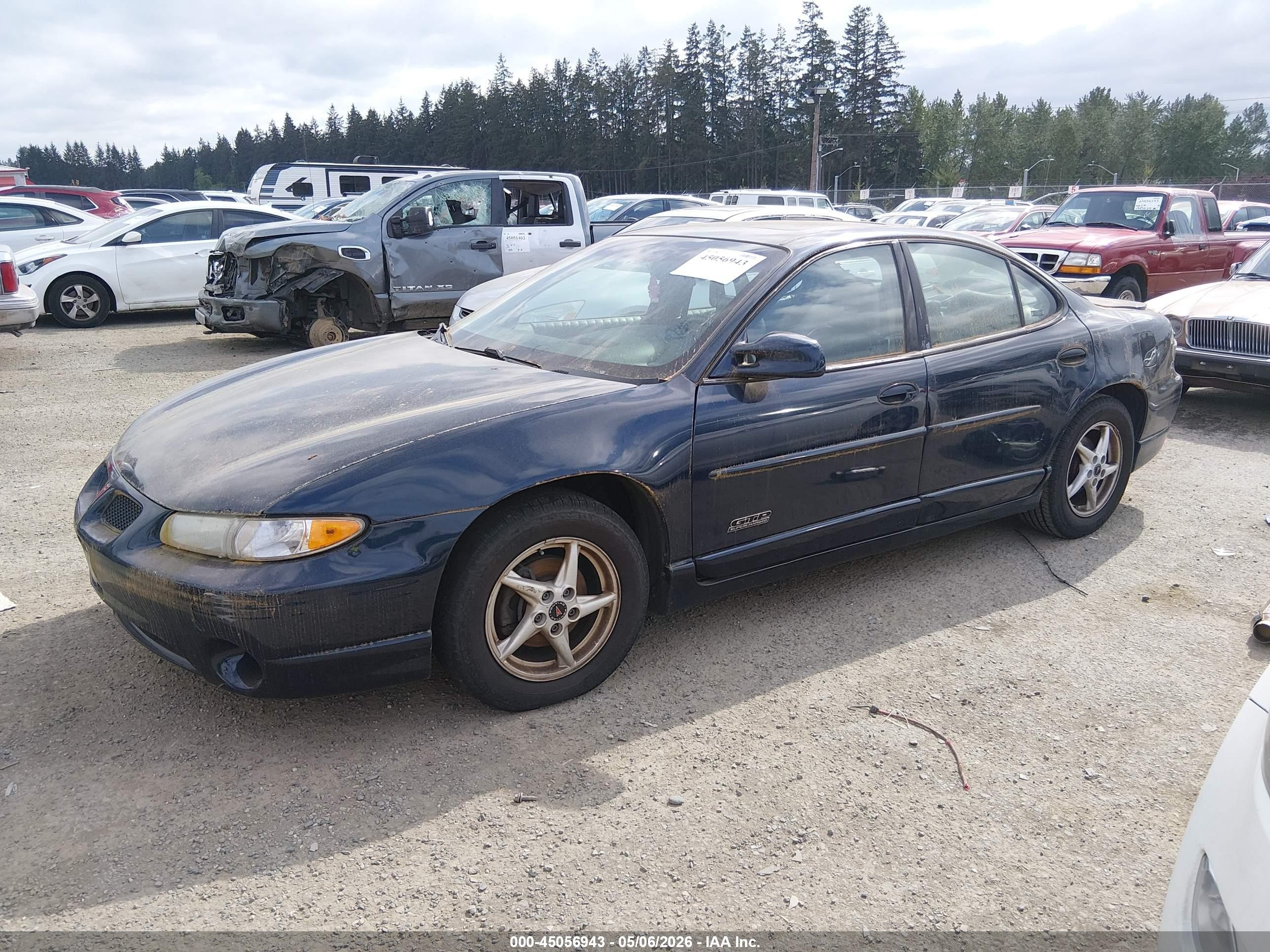 2002 Pontiac Grand Prix Gtp Синий vin: 1G2WR52142F121184