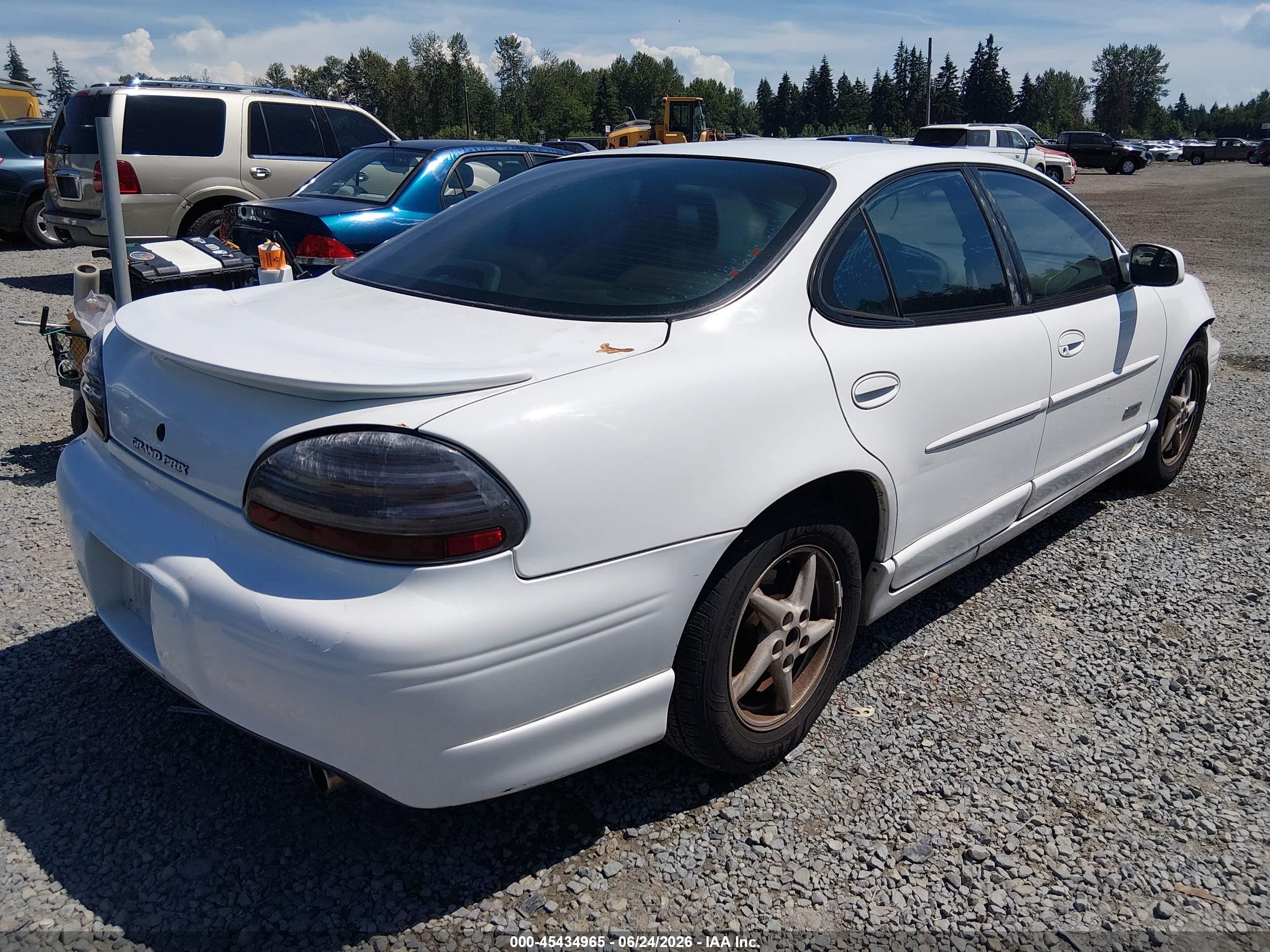 1999 Pontiac Grand Prix Gtp White vin: 1G2WR5219XF210286