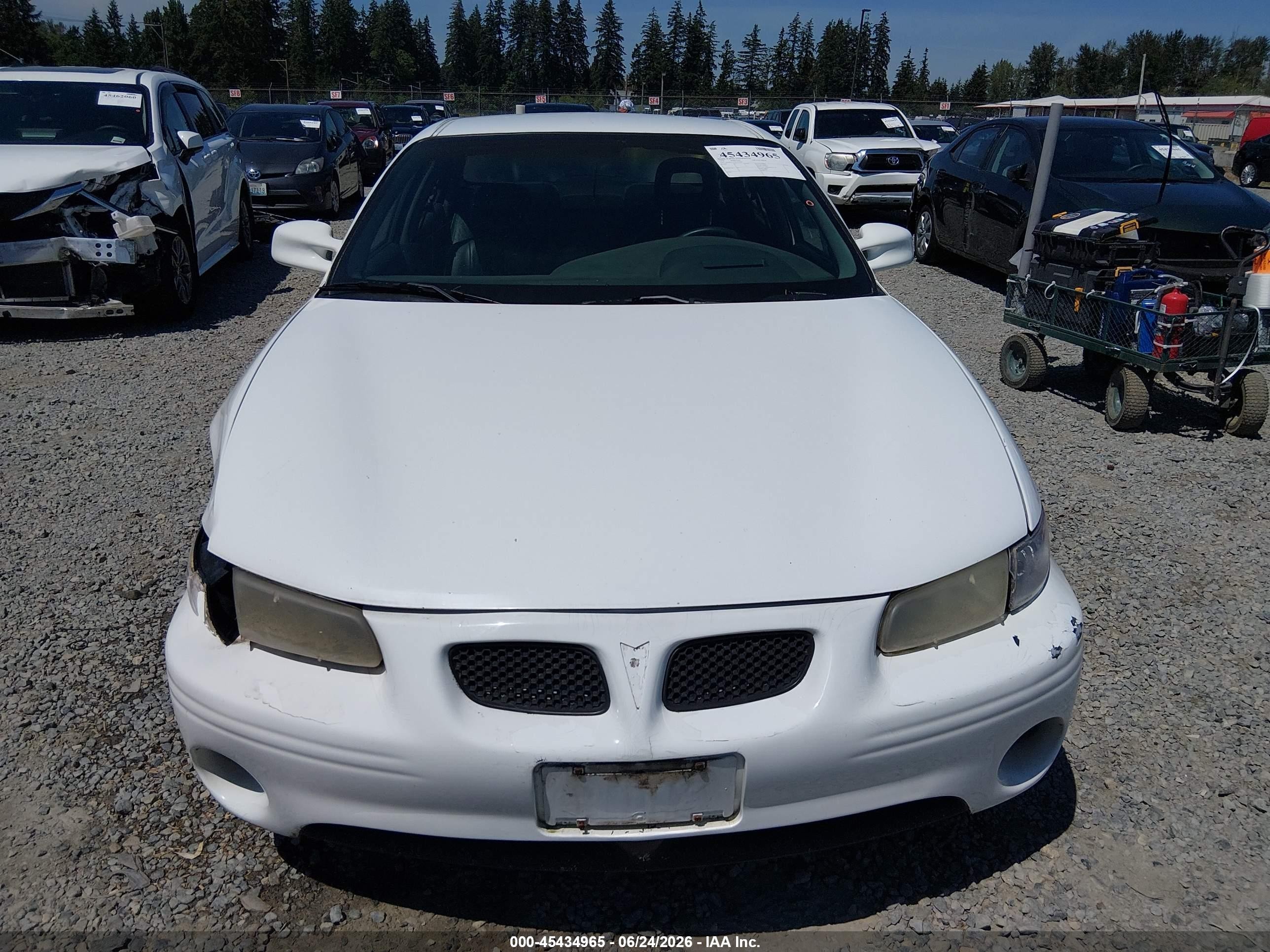 1999 Pontiac Grand Prix Gtp White vin: 1G2WR5219XF210286