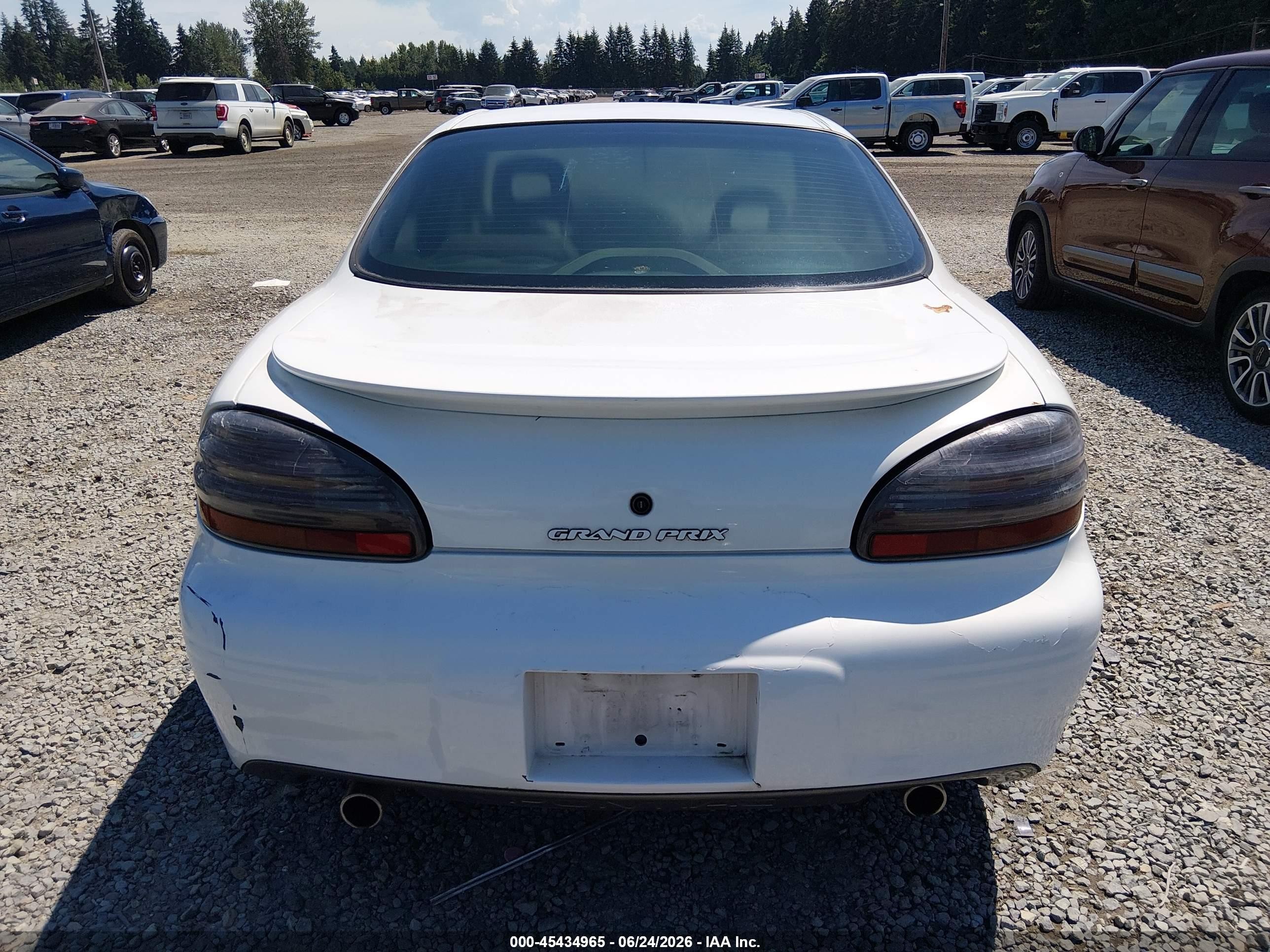 1999 Pontiac Grand Prix Gtp White vin: 1G2WR5219XF210286
