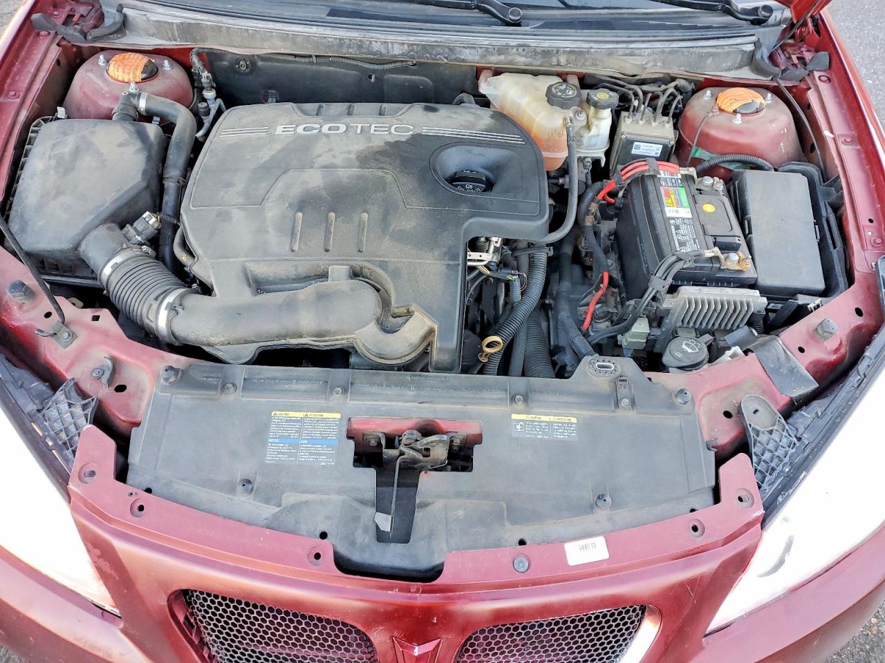 2010 Pontiac G6 Burgundy vin: 1G2ZA5EB0A4161894