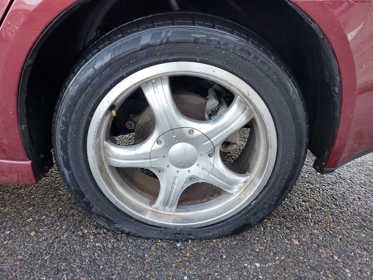 2010 Pontiac G6 Burgundy vin: 1G2ZA5EB0A4161894 Damage: Left Rear Wheel, Aftermarket, Acceptable