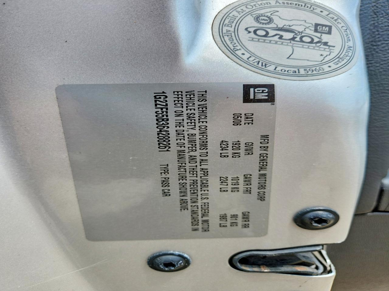 2006 Pontiac G6 Se Silver vin: 1G2ZF55B364288261