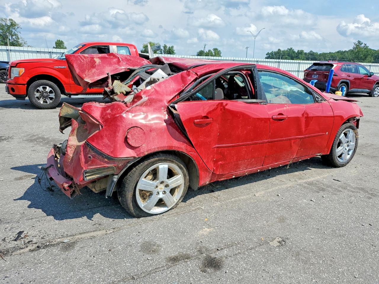 2006 Pontiac G6 Se Red vin: 1G2ZF55B664271664