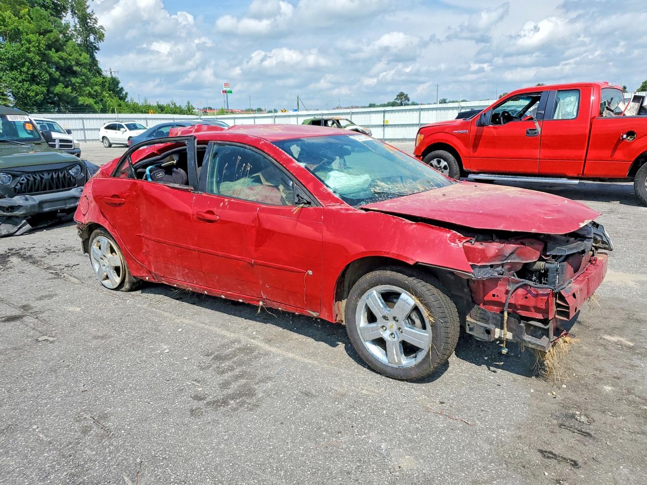 2006 Pontiac G6 Se Red vin: 1G2ZF55B664271664