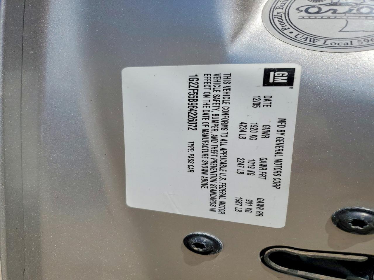2006 Pontiac G6 Se Серебряный vin: 1G2ZF55B964226072