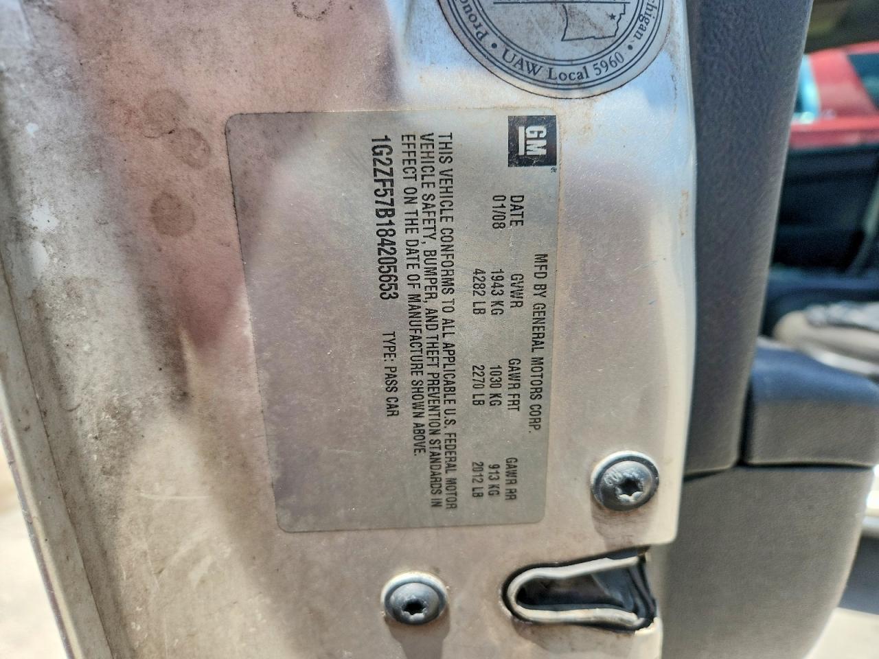 2008 Pontiac G6 Silver vin: 1G2ZF57B184205653