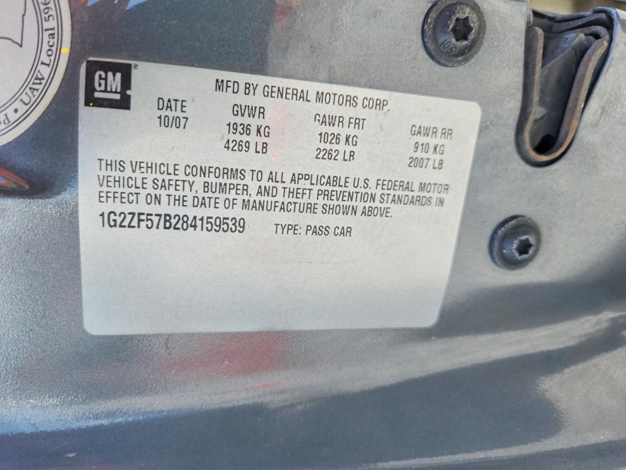 2008 Pontiac G6 Value Leader Gray vin: 1G2ZF57B284159539
