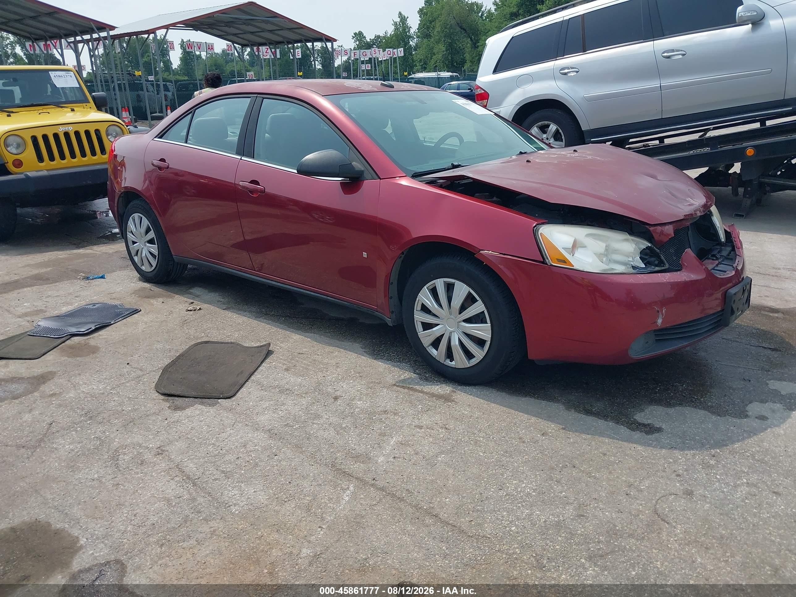 2008 Pontiac G6 Value Leader Red vin: 1G2ZF57B384176060