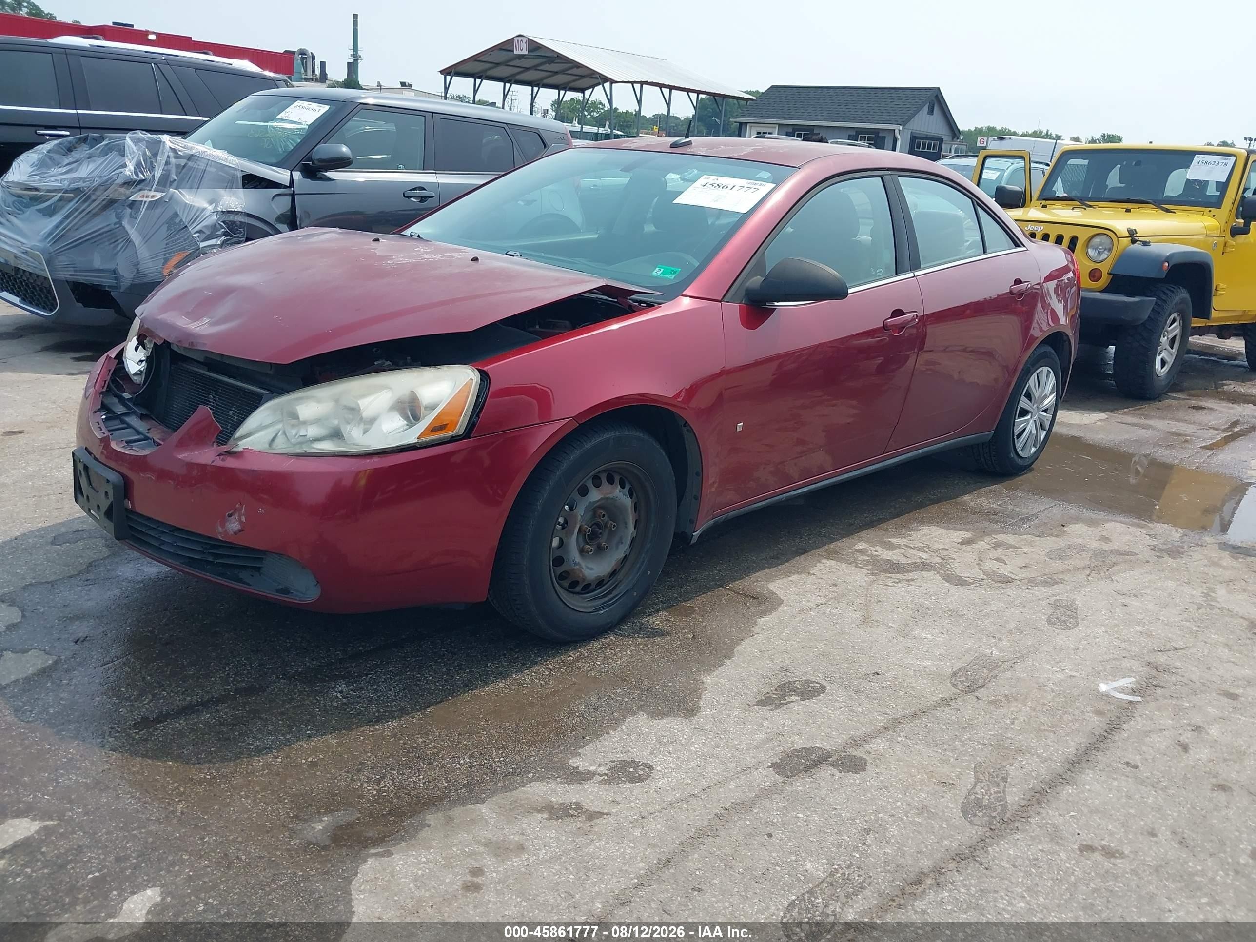 2008 Pontiac G6 Value Leader Red vin: 1G2ZF57B384176060