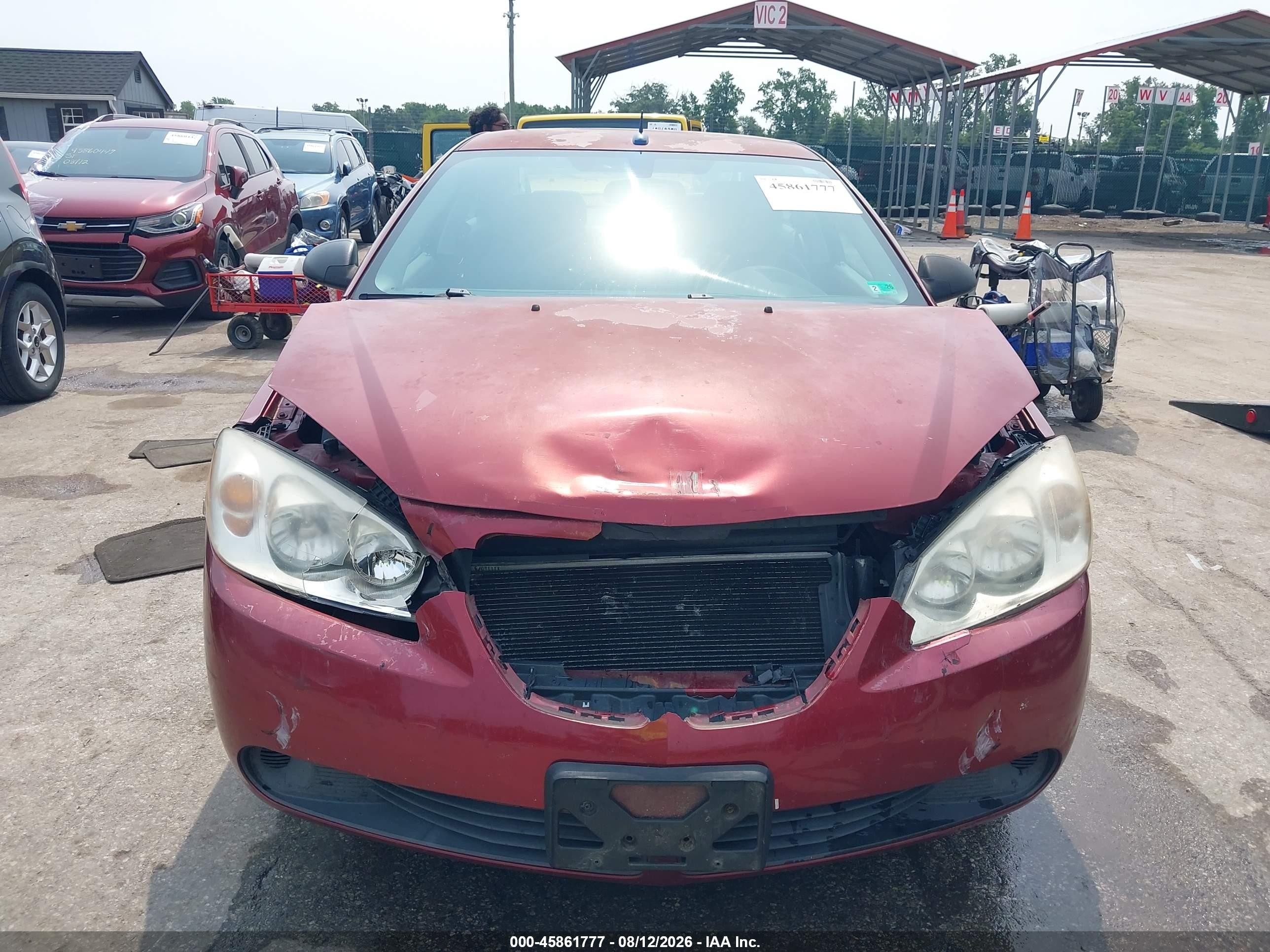 2008 Pontiac G6 Value Leader Red vin: 1G2ZF57B384176060