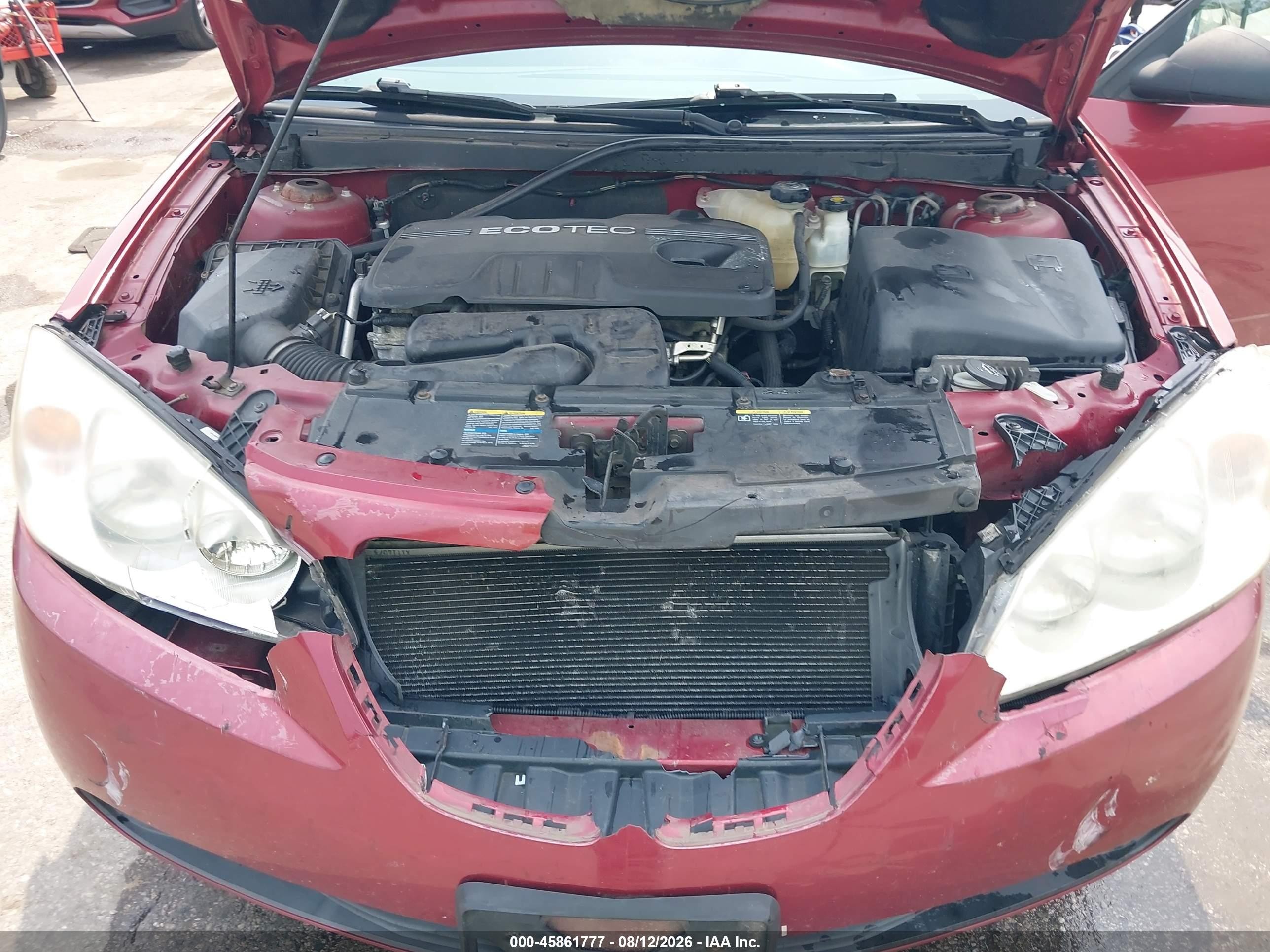 2008 Pontiac G6 Value Leader Red vin: 1G2ZF57B384176060