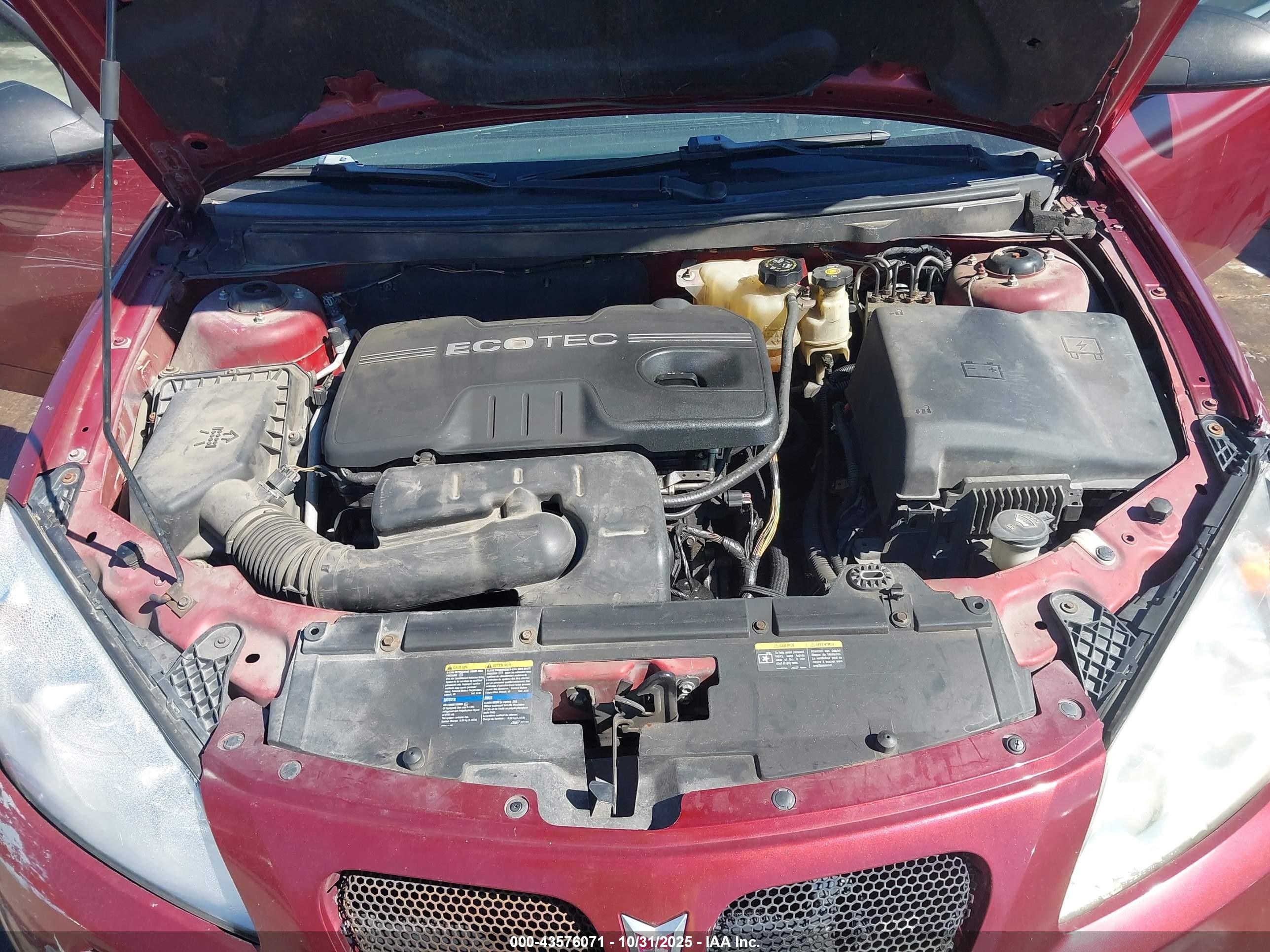 2008 Pontiac G6 Value Leader Red vin: 1G2ZF57B484175614