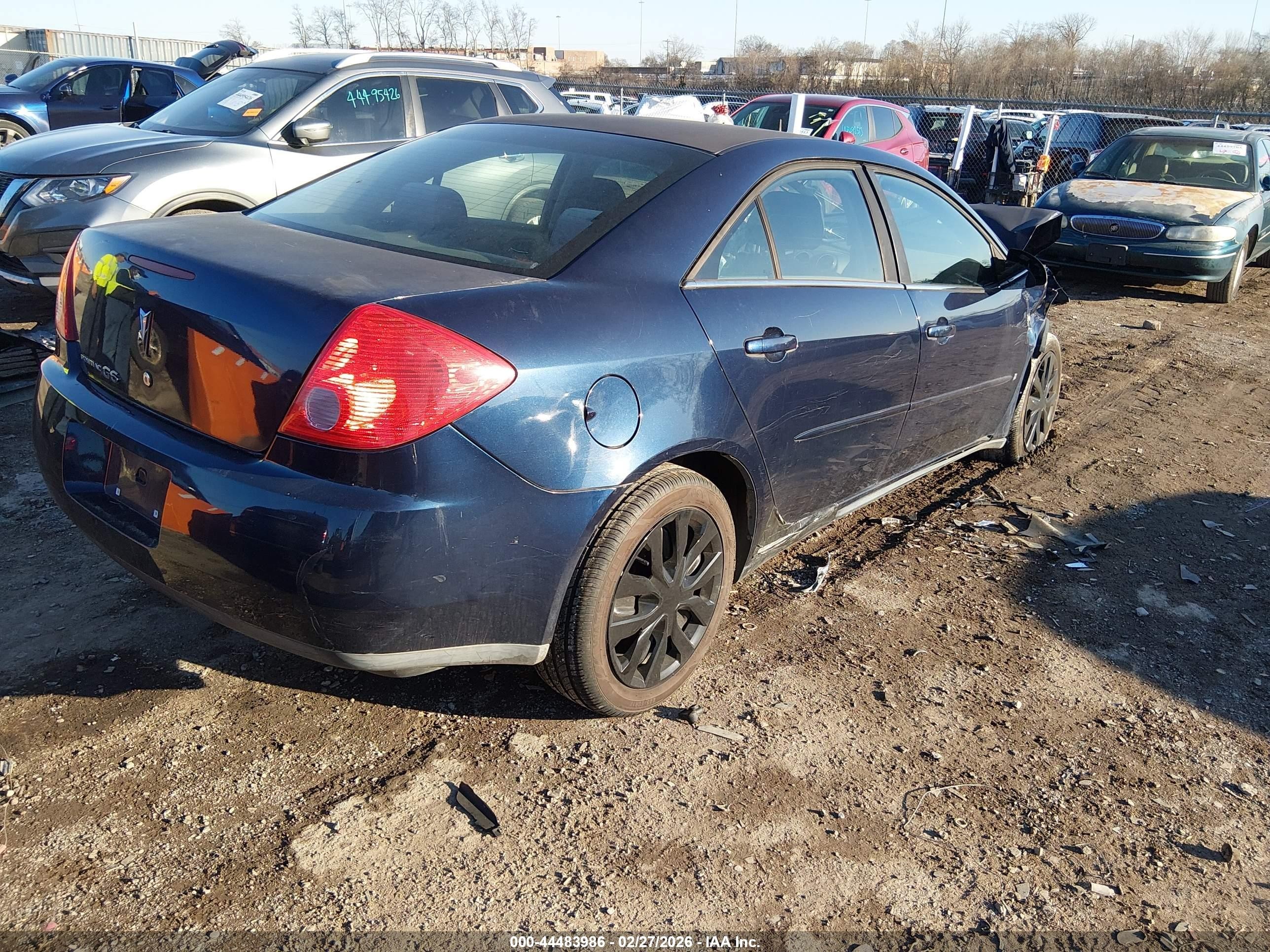 2008 Pontiac G6 Value Leader Navy vin: 1G2ZF57B984297790