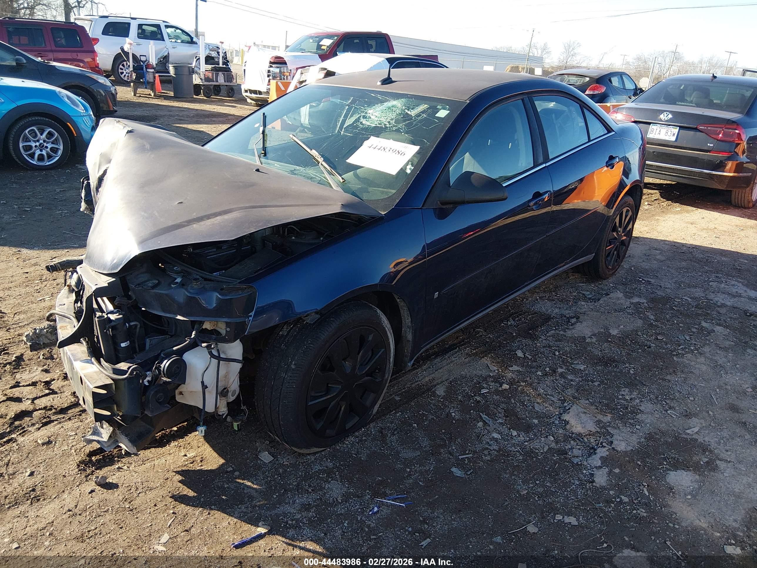 2008 Pontiac G6 Value Leader Navy vin: 1G2ZF57B984297790